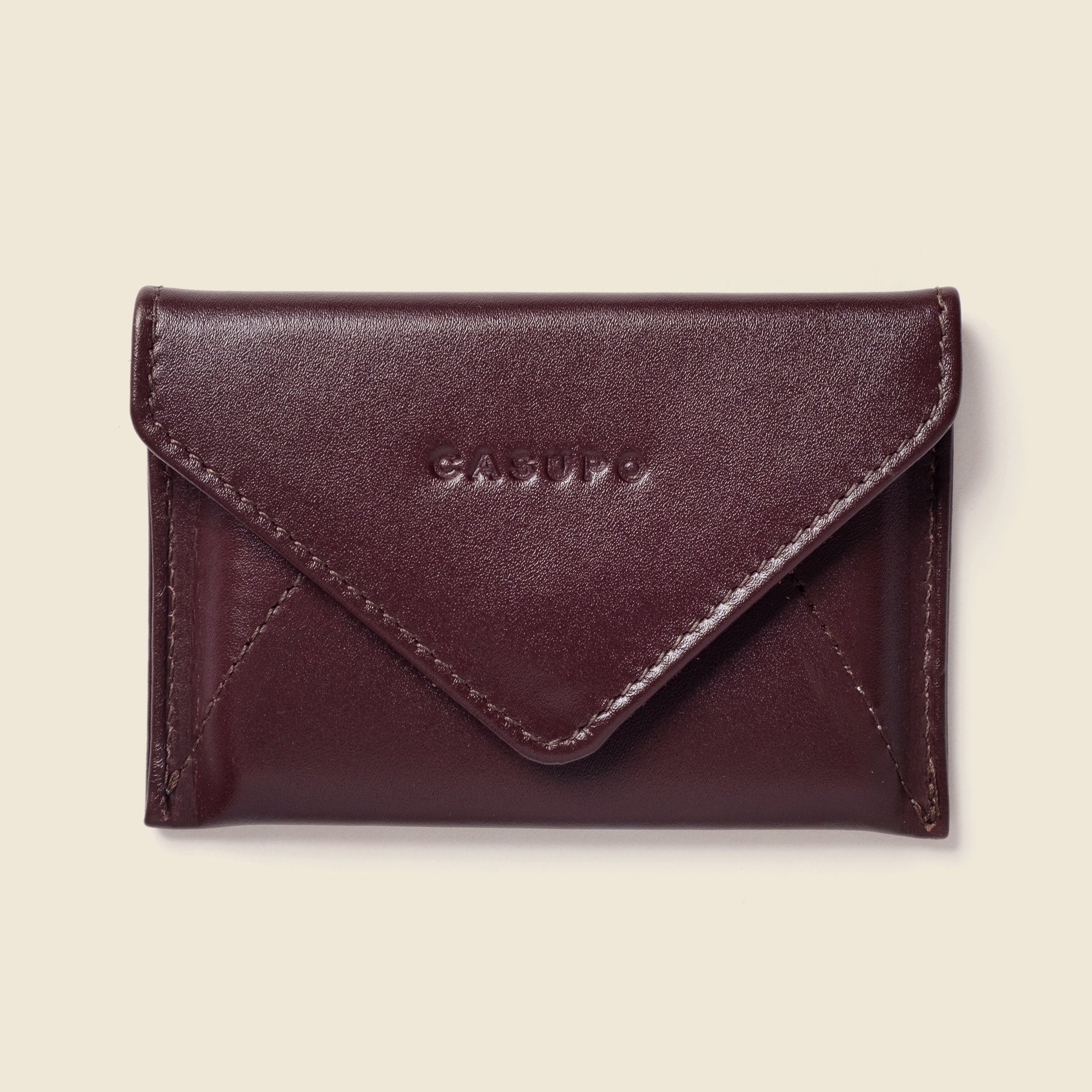 Mini Envelope Wallet With RFID protection - Burgundy - Image 4