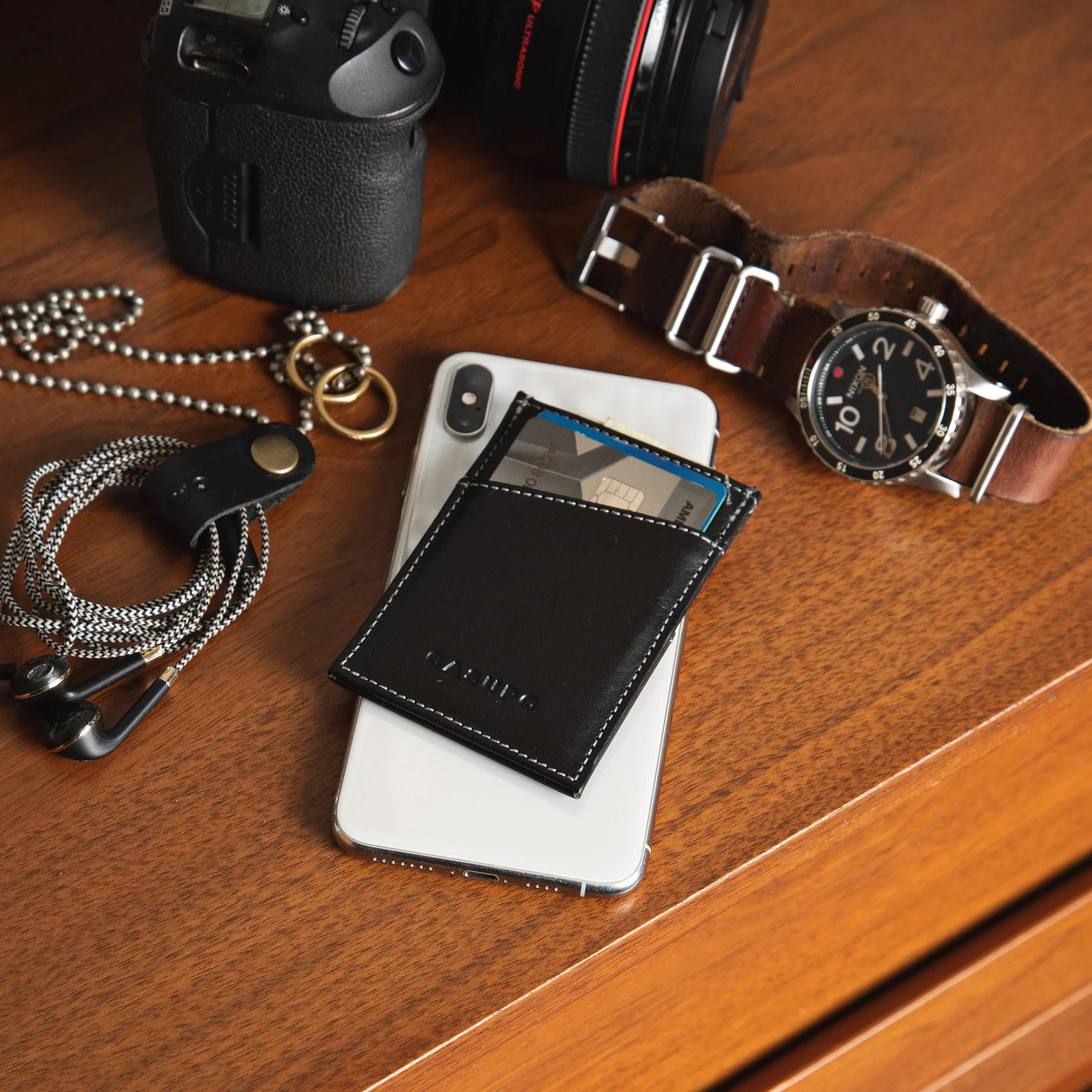 Minimalist Card Holder Wallet - Brown - Image 5