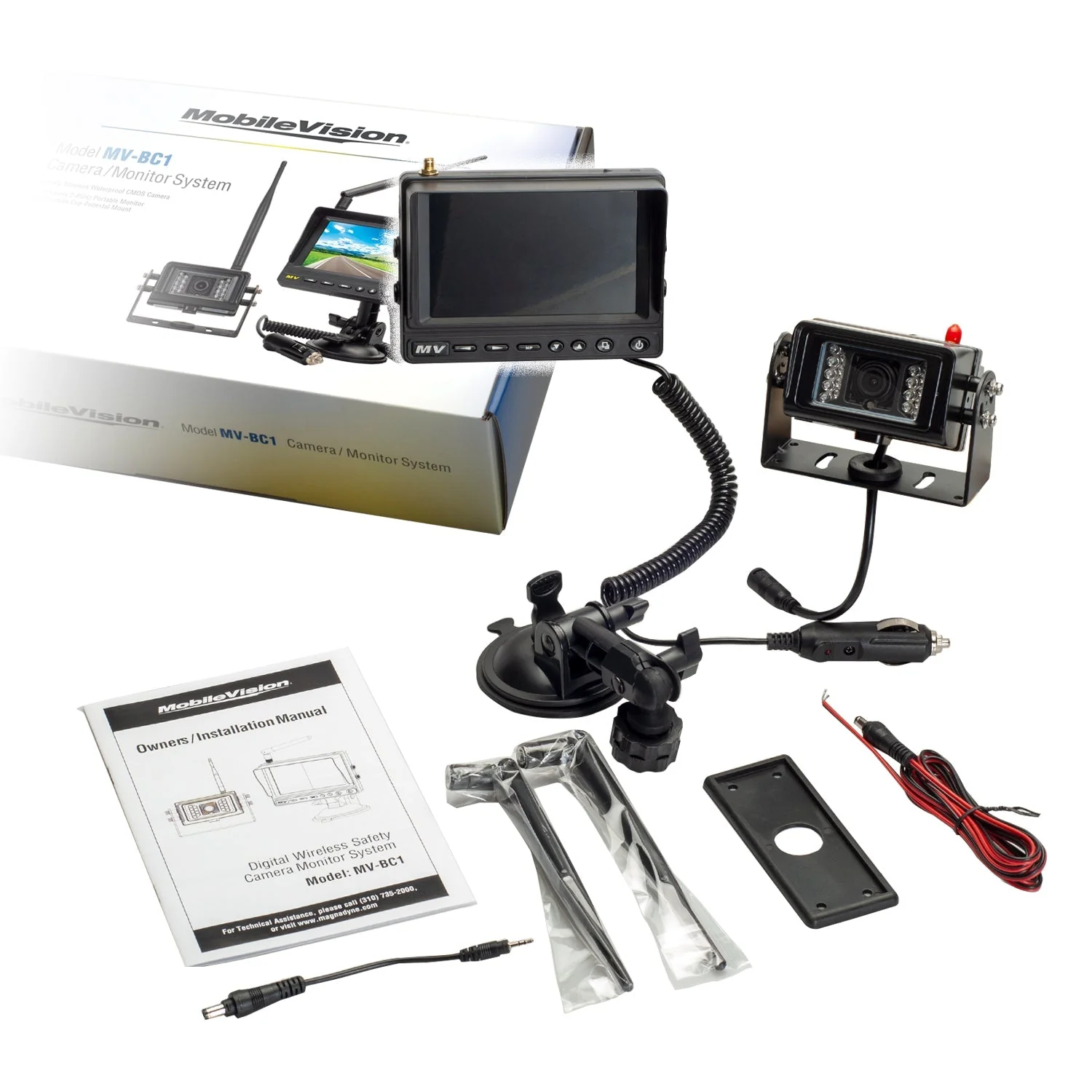 MobileVision MV-BC1 | 2.4Ghz Wireless Camera and 5" Portable Monitor - Image 2