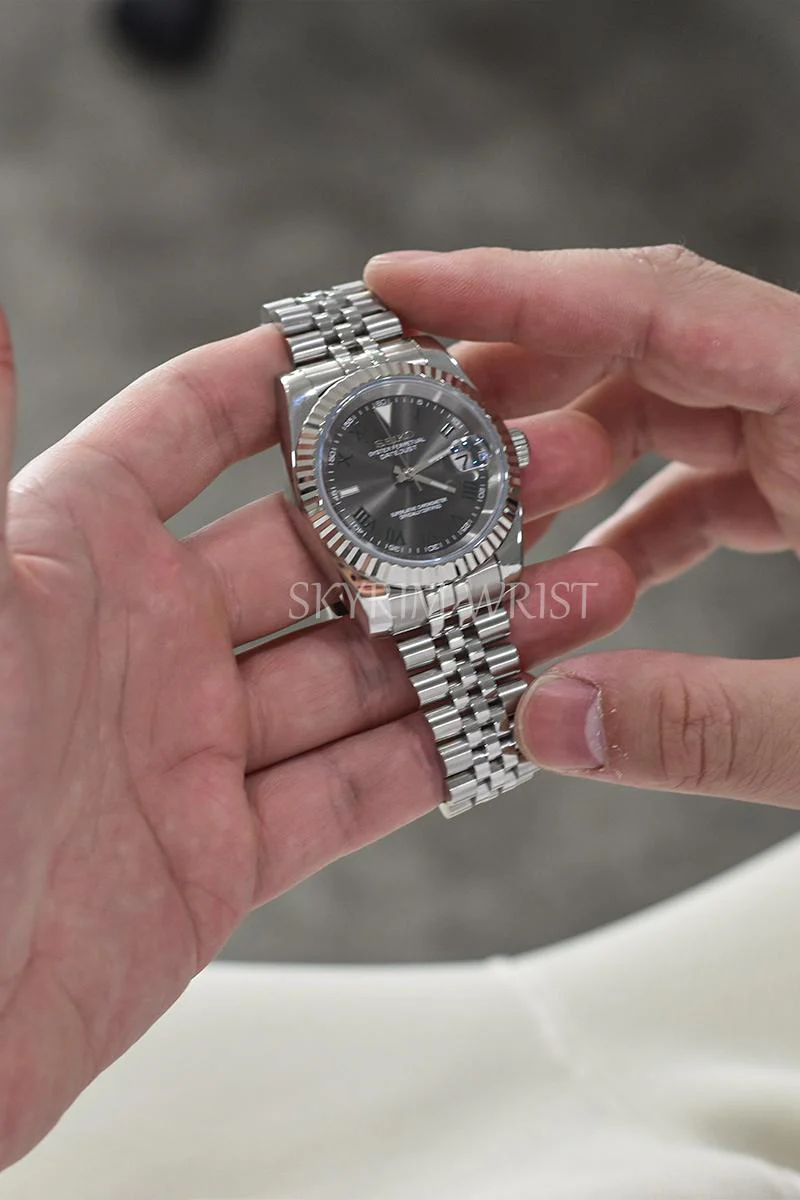 Mod Datejust Wimbledon Gray Watch - Image 3