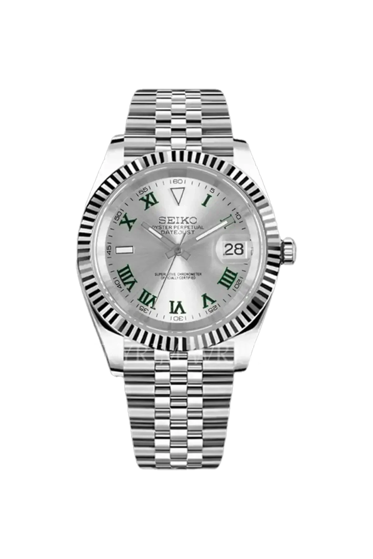 Mod Datejust Wimbledon Silver Watch