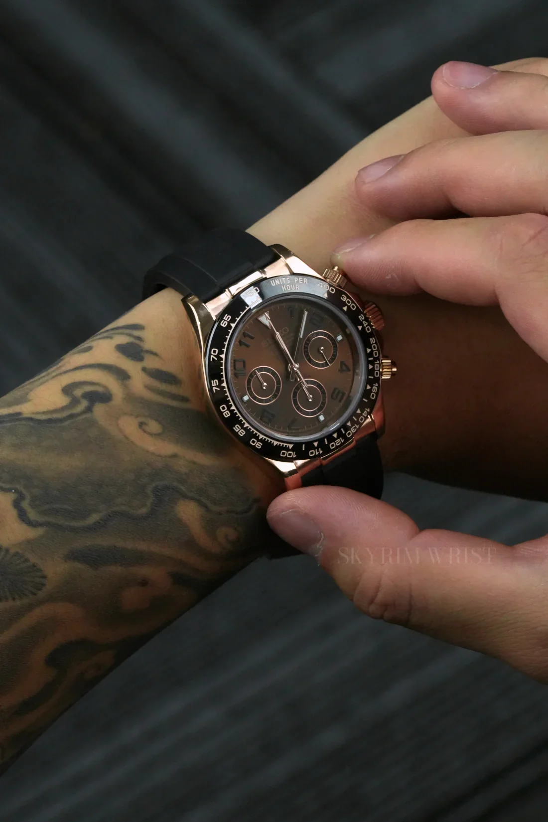 Mod Daytona Rose Gold Brown II Watch - Image 2