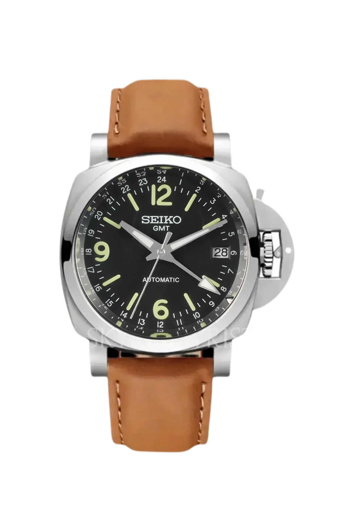 Mod Luminor Brown - Pilot GMT Watch