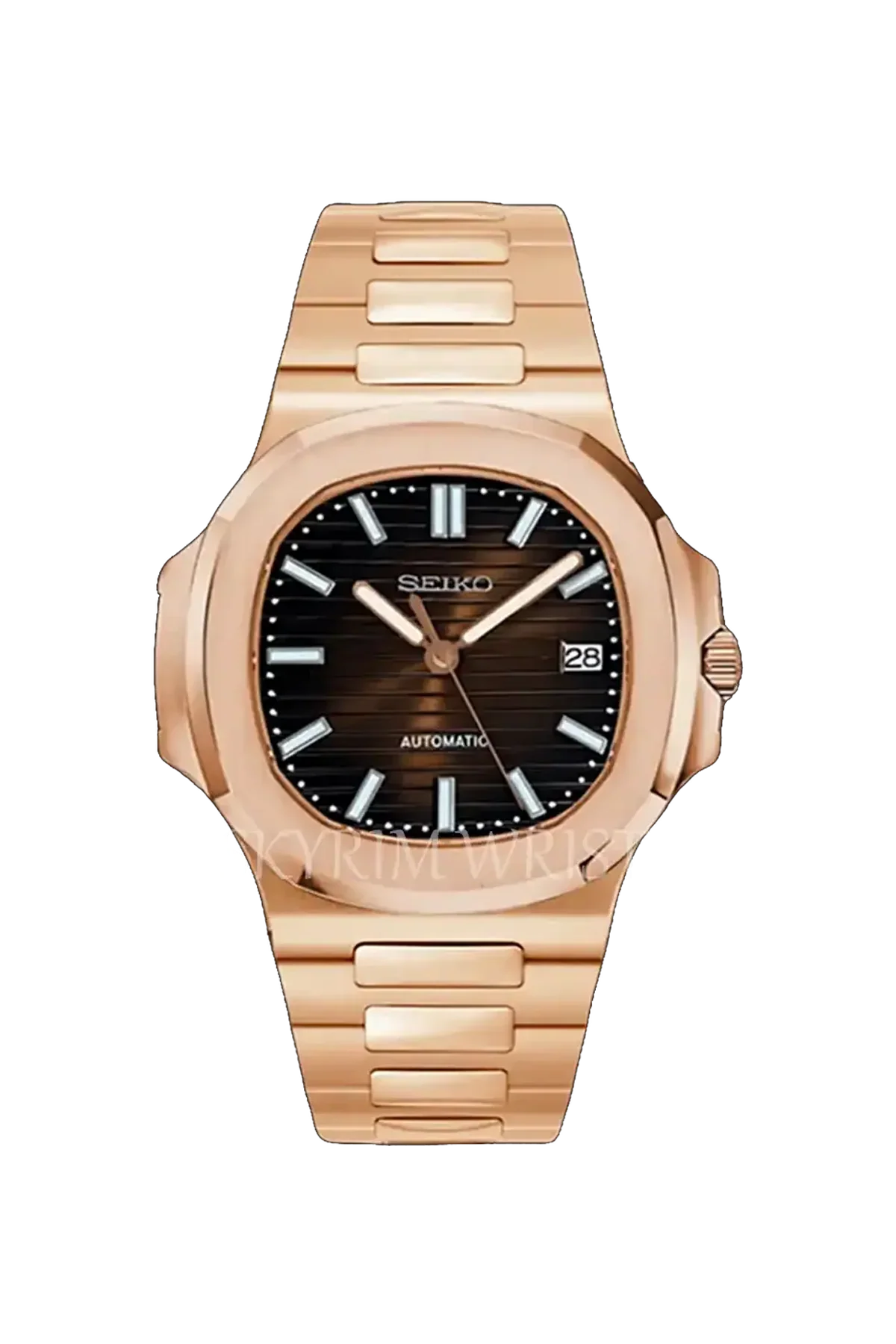 Mod Nautilus Rose Gold Brown Watch