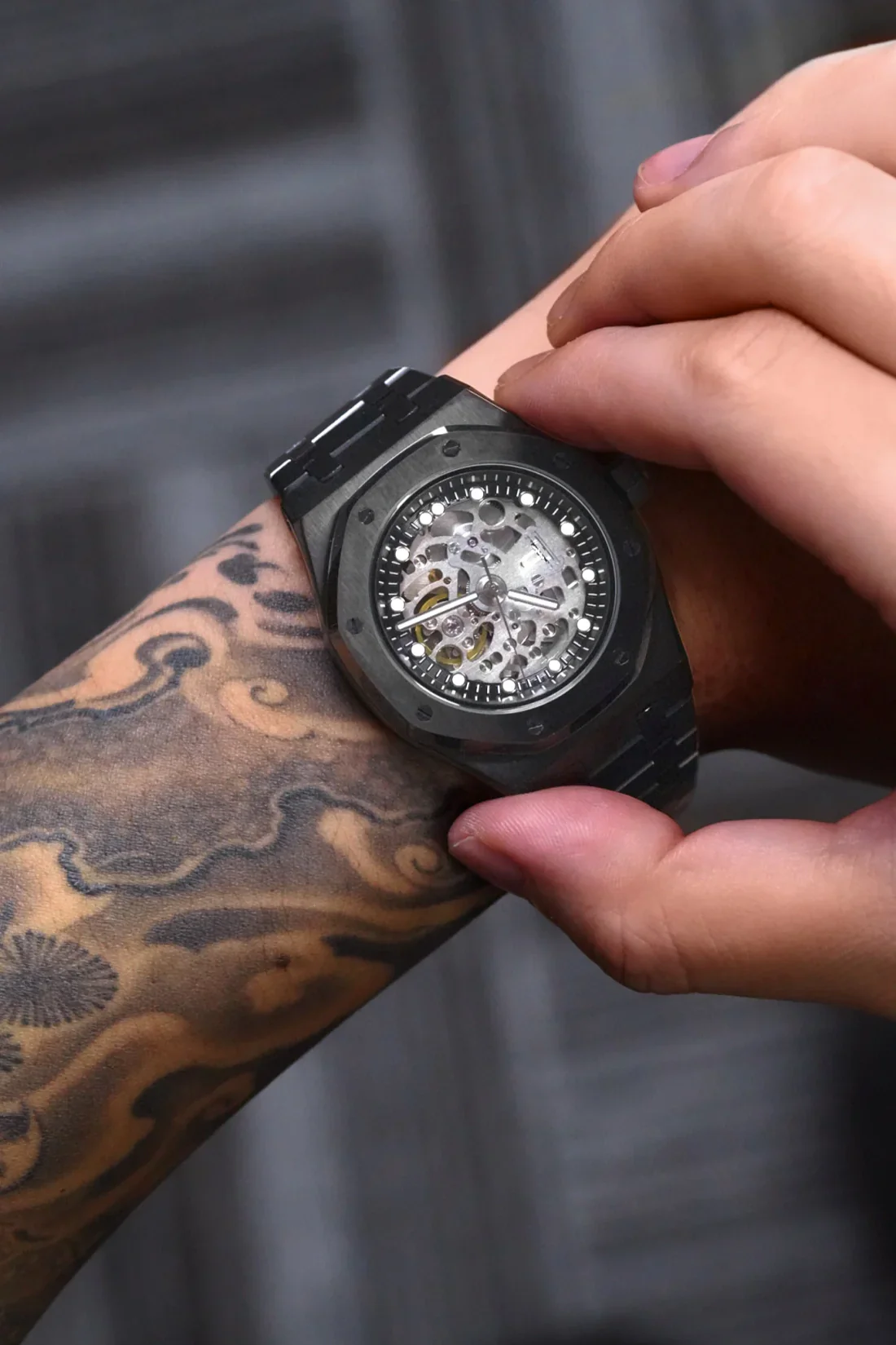 Mod Royal Oak Skeleton Black Watch - Image 2