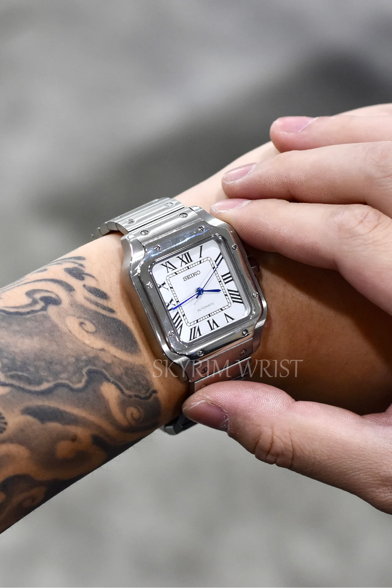 Mod Santos White Watch - Image 2