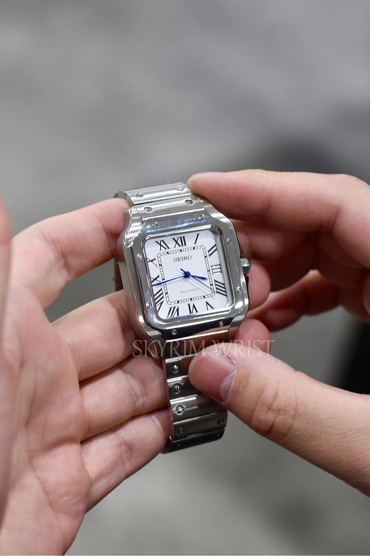 Mod Santos White Watch - Image 3