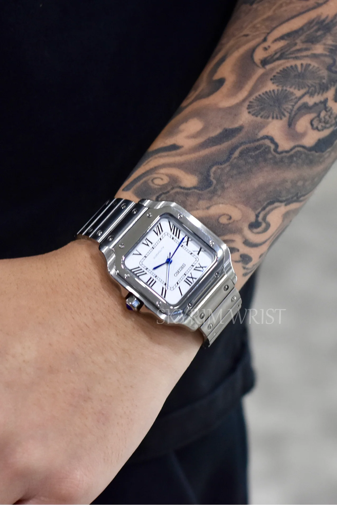 Mod Santos White Watch - Image 4