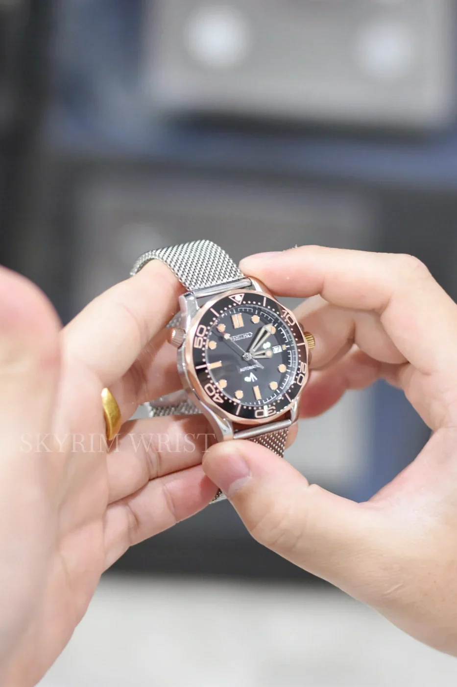 Mod Seamaster VII Rose Gold Watch - Image 3