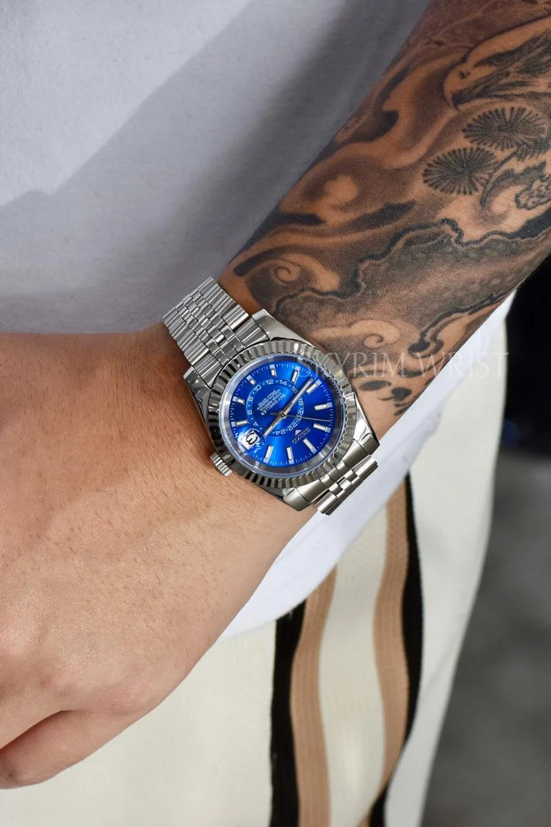 Mod Sky-Dweller Blue Watch - Image 4