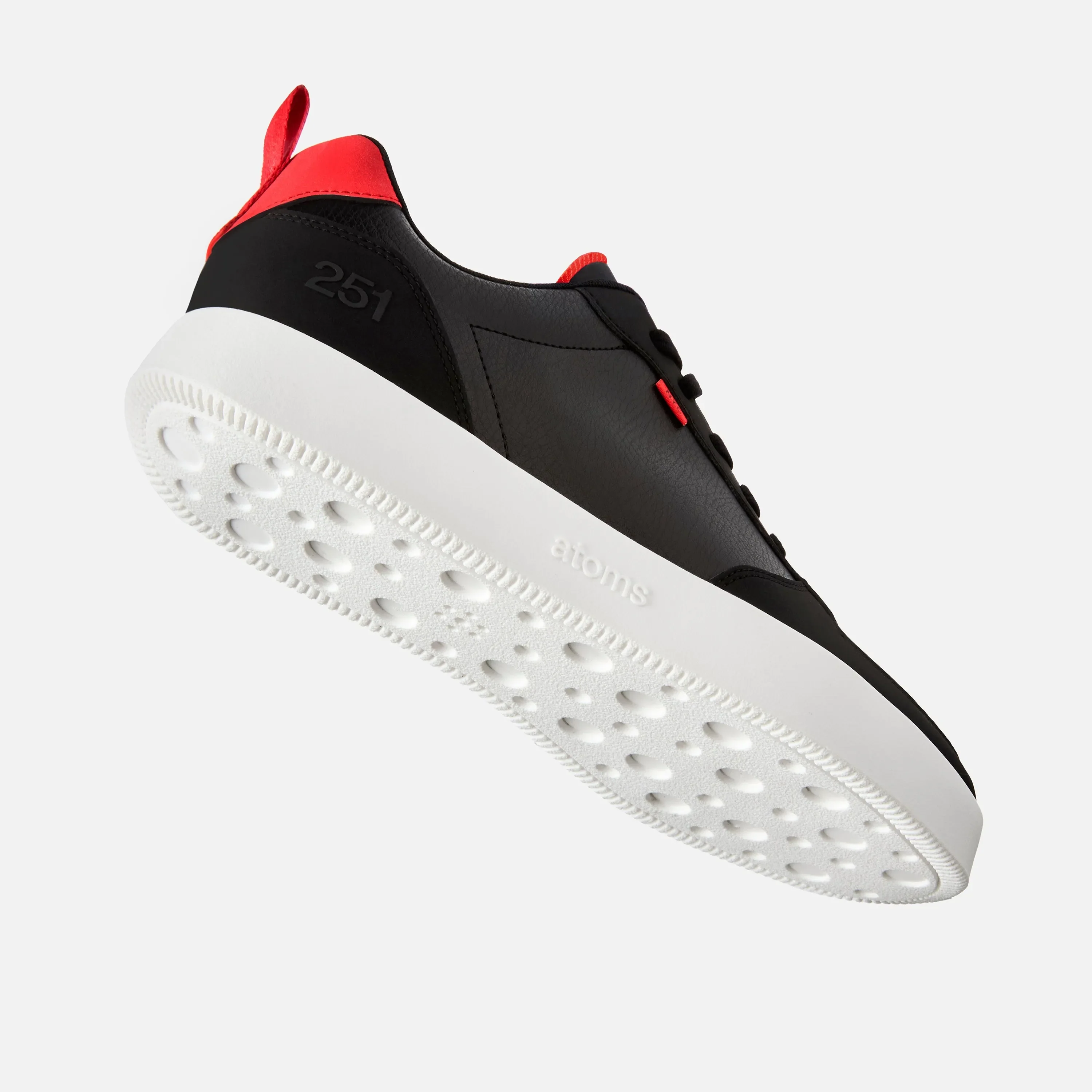 Model 251 Low: Red & Black Lifestyle Shoes - Image 4