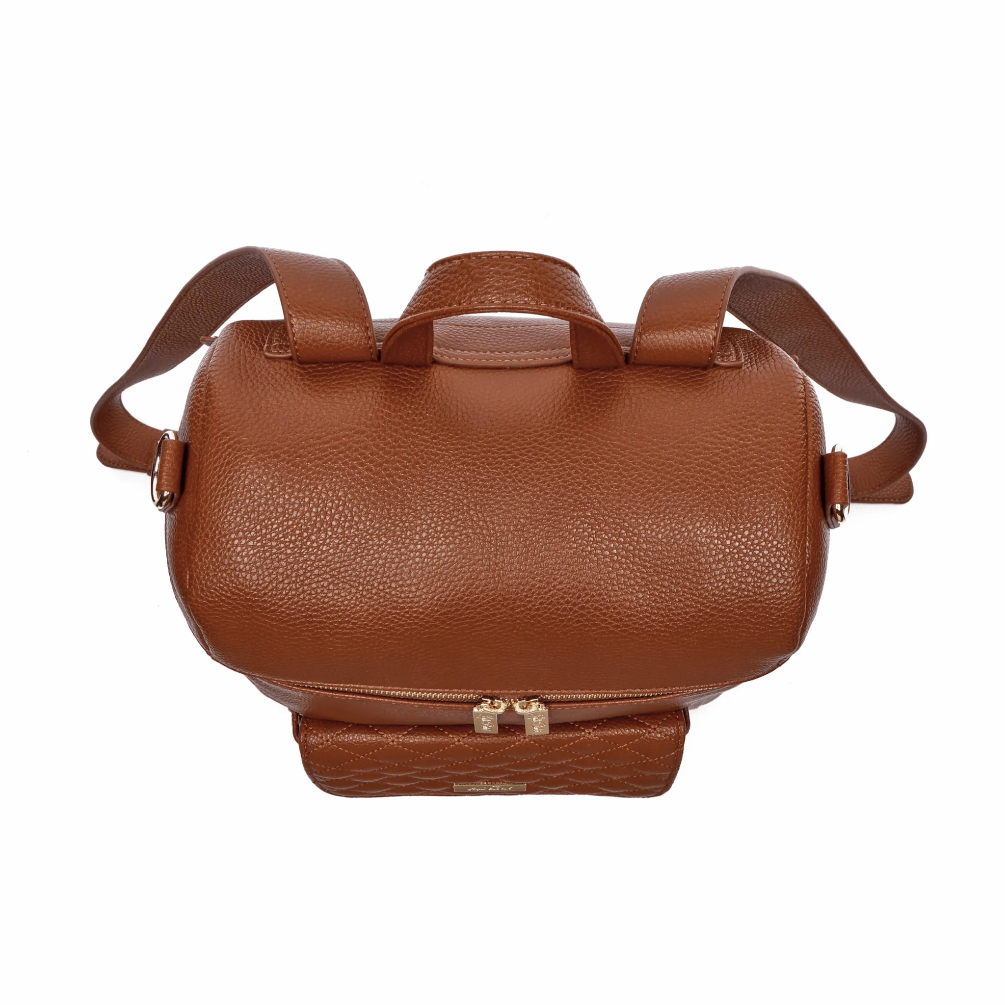 Monaco Backpack Diaper Bag | Caramel Brown - Image 9