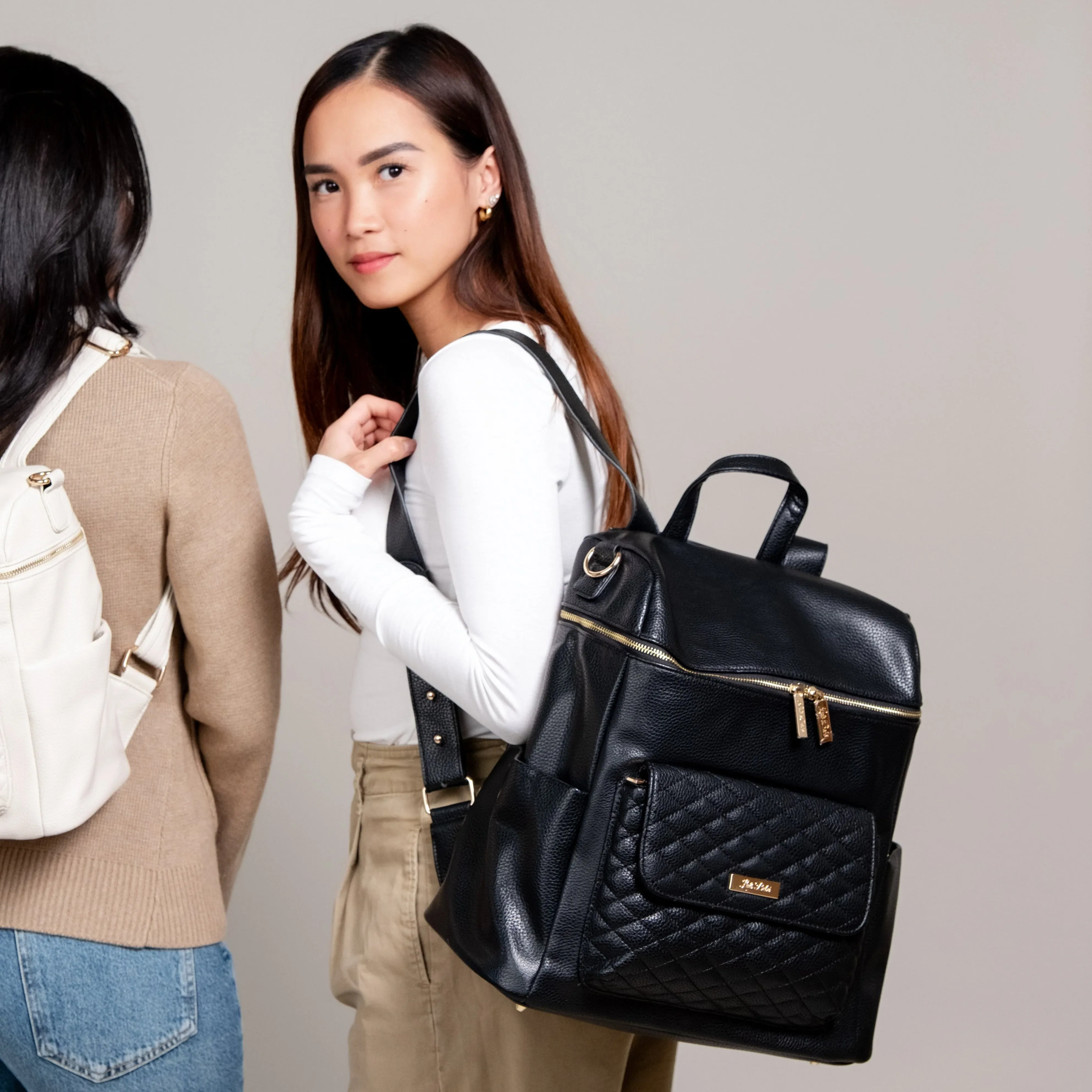 Monaco Backpack Diaper Bag | Ebony Black - Image 14