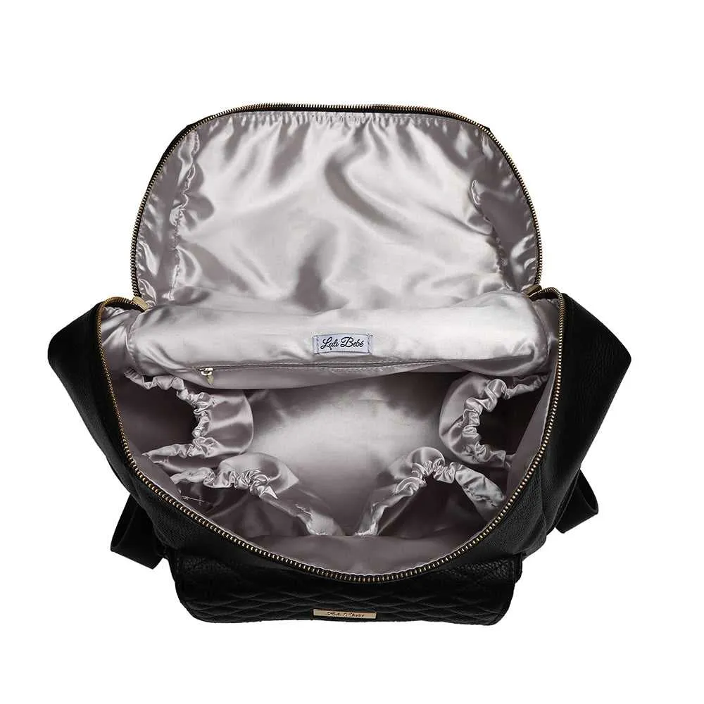 Monaco Backpack Diaper Bag | Ebony Black - Image 5
