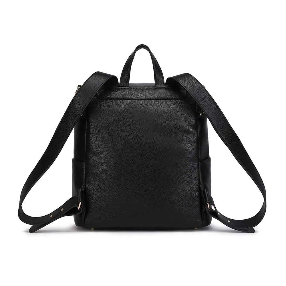 Monaco Backpack Diaper Bag | Ebony Black - Image 6