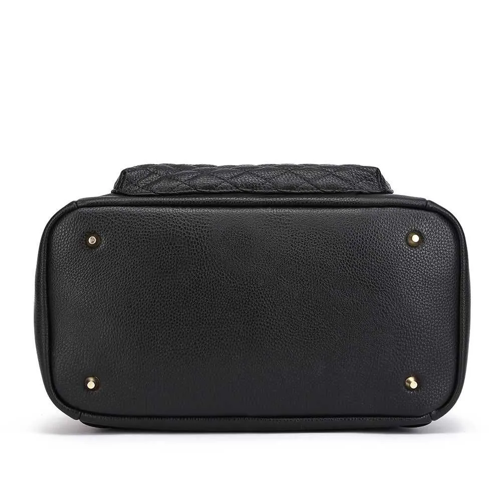 Monaco Backpack Diaper Bag | Ebony Black - Image 8