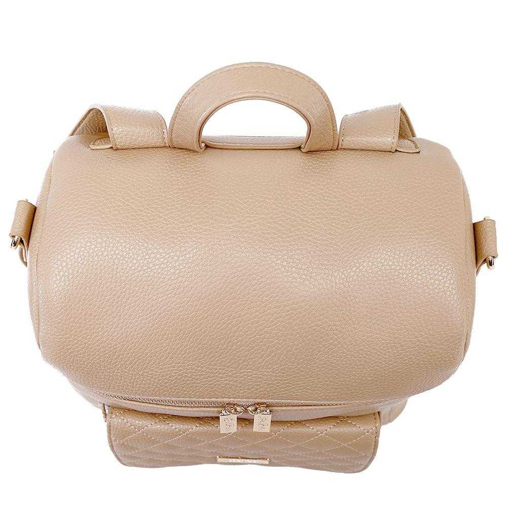 Monaco Backpack Diaper Bag | Latte Brown - Image 7