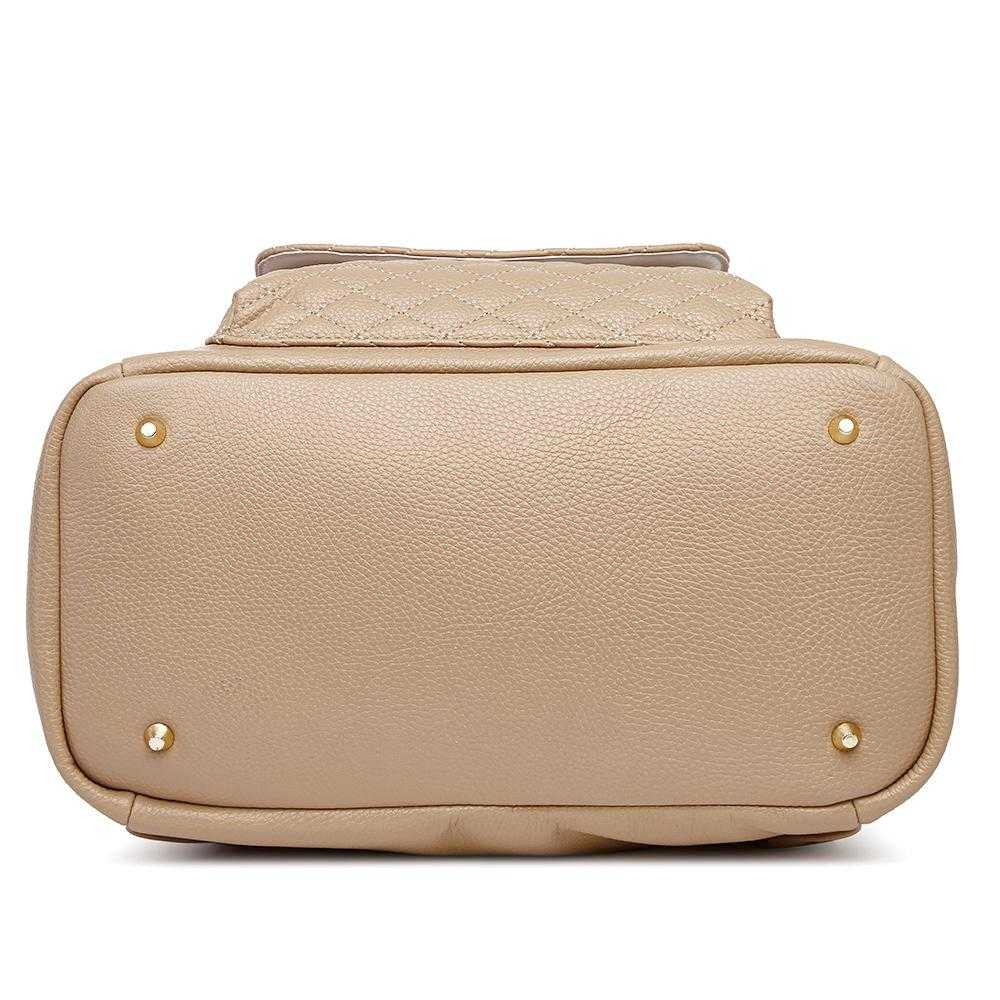 Monaco Backpack Diaper Bag | Latte Brown - Image 8