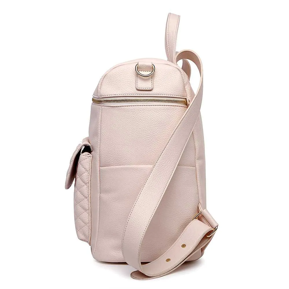 Monaco Backpack Diaper Bag | Pastel Pink - Image 4