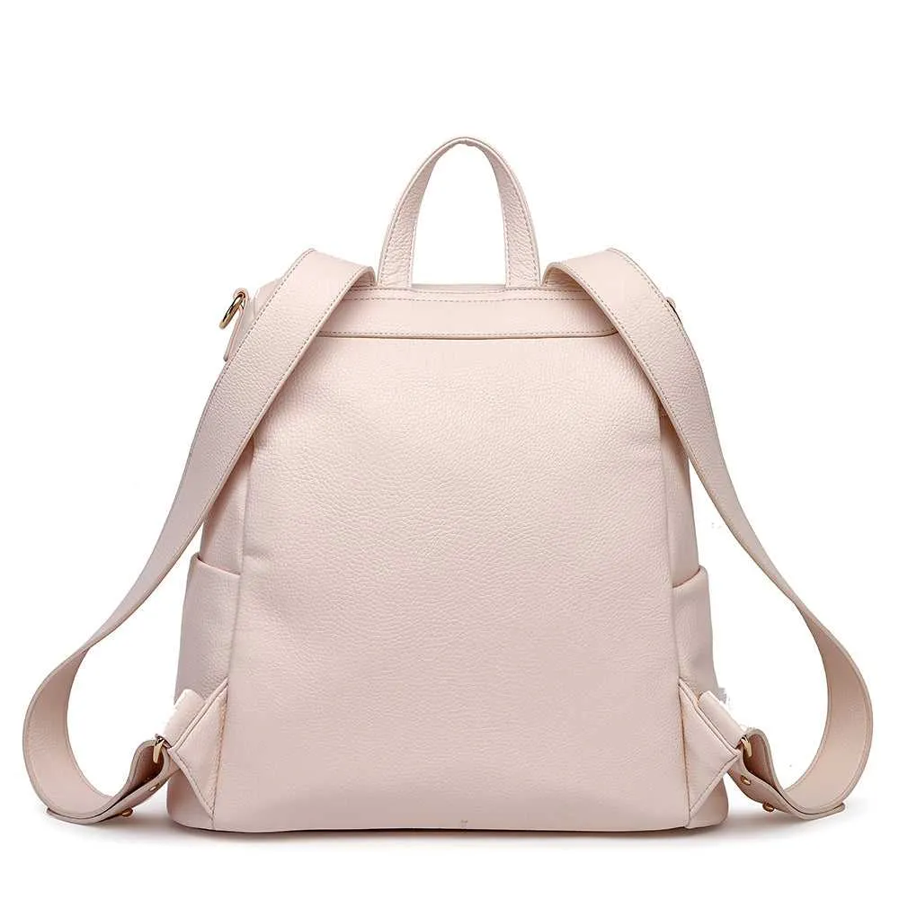 Monaco Backpack Diaper Bag | Pastel Pink - Image 6
