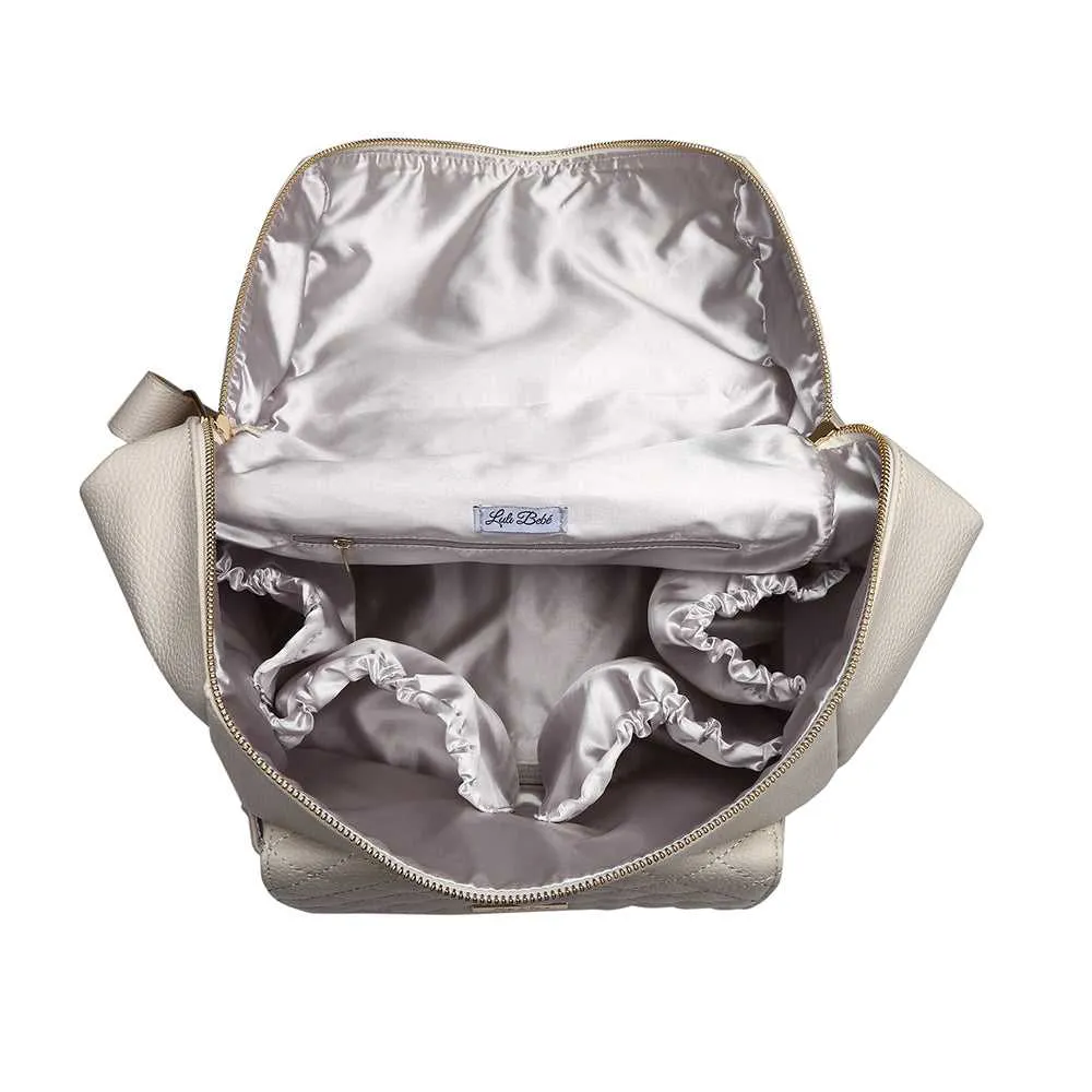 Monaco Backpack Diaper Bag | Pearl White - Image 5