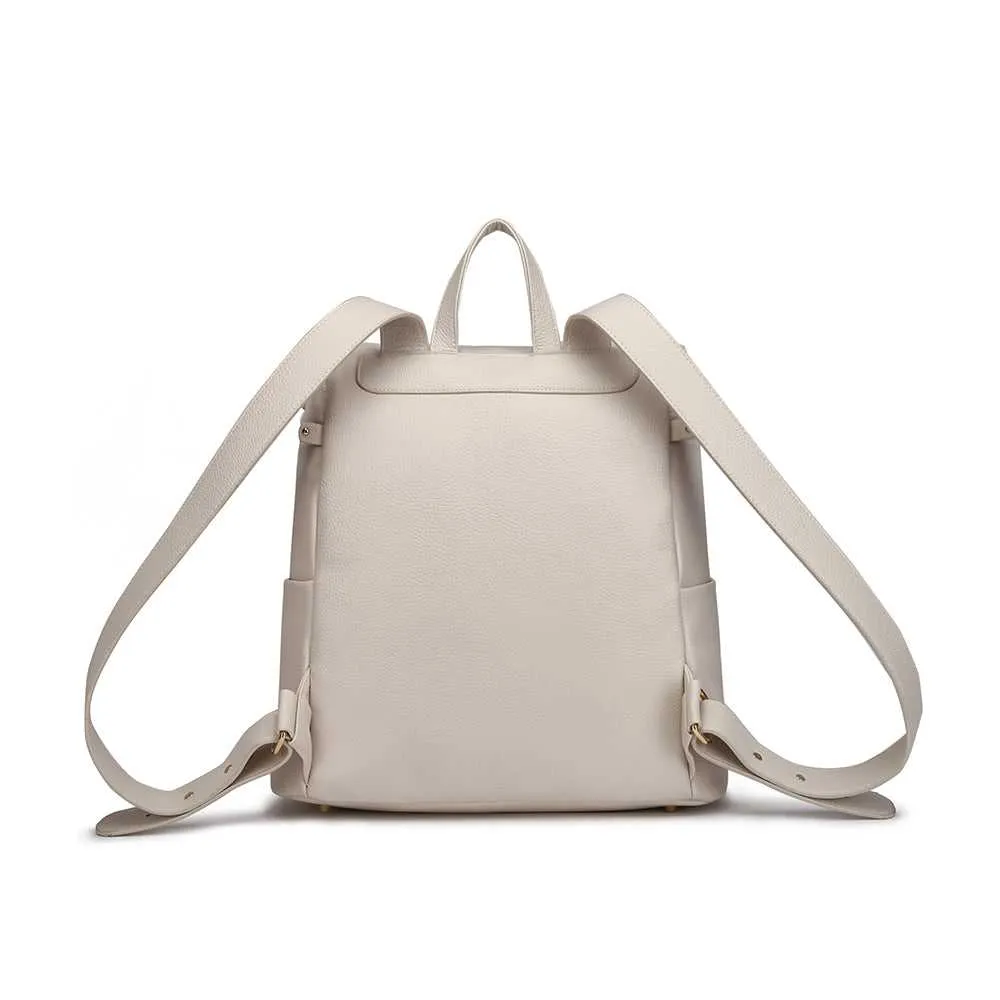 Monaco Backpack Diaper Bag | Pearl White - Image 6