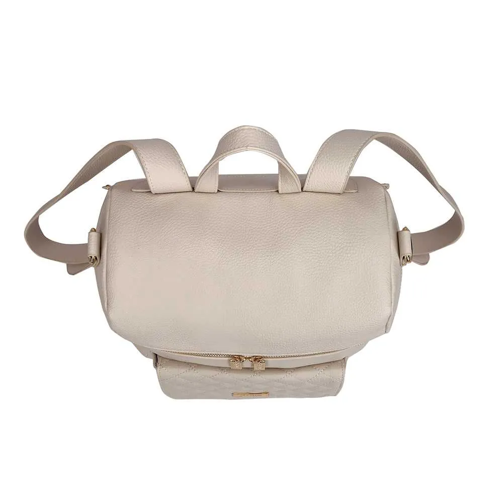Monaco Backpack Diaper Bag | Pearl White - Image 8