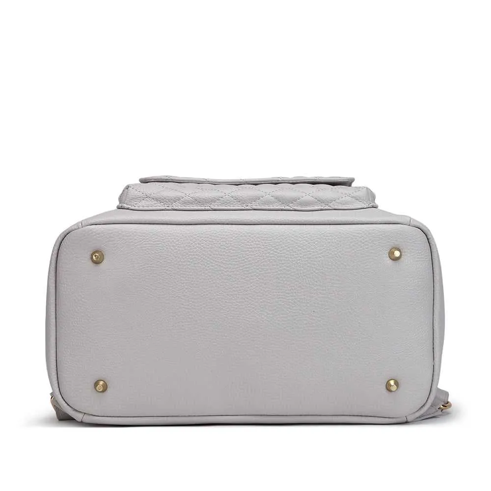 Monaco Backpack Diaper Bag | Stone Grey - Image 8