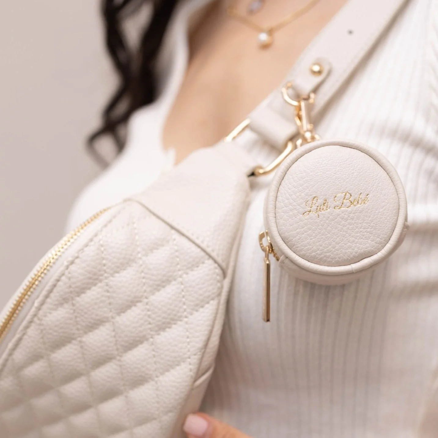 Monaco Sling Bag | Pearl White - Image 3