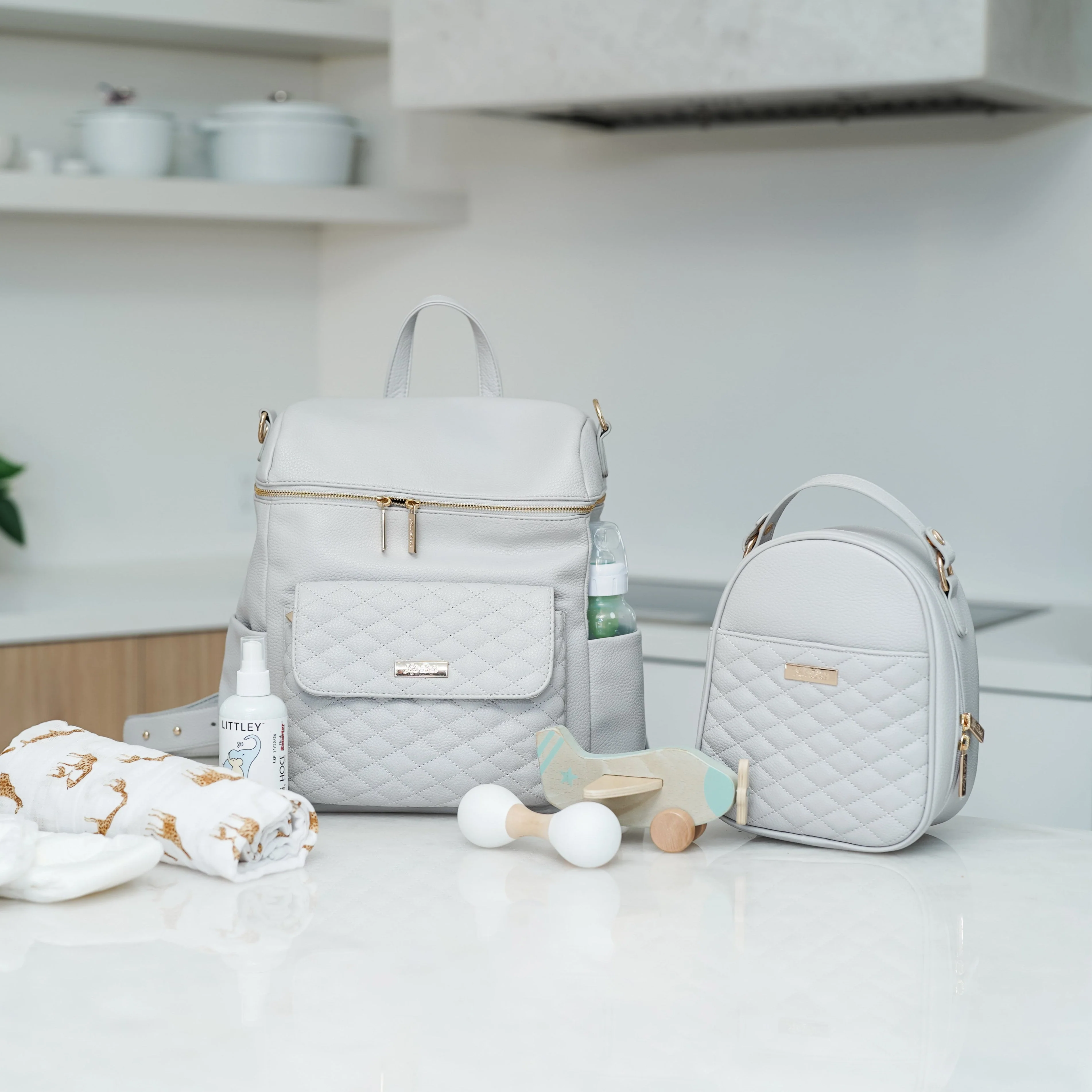 Monaco Snack Bag | Stone Grey - Image 3