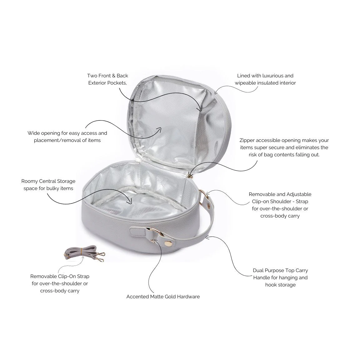 Monaco Snack Bag | Stone Grey - Image 4