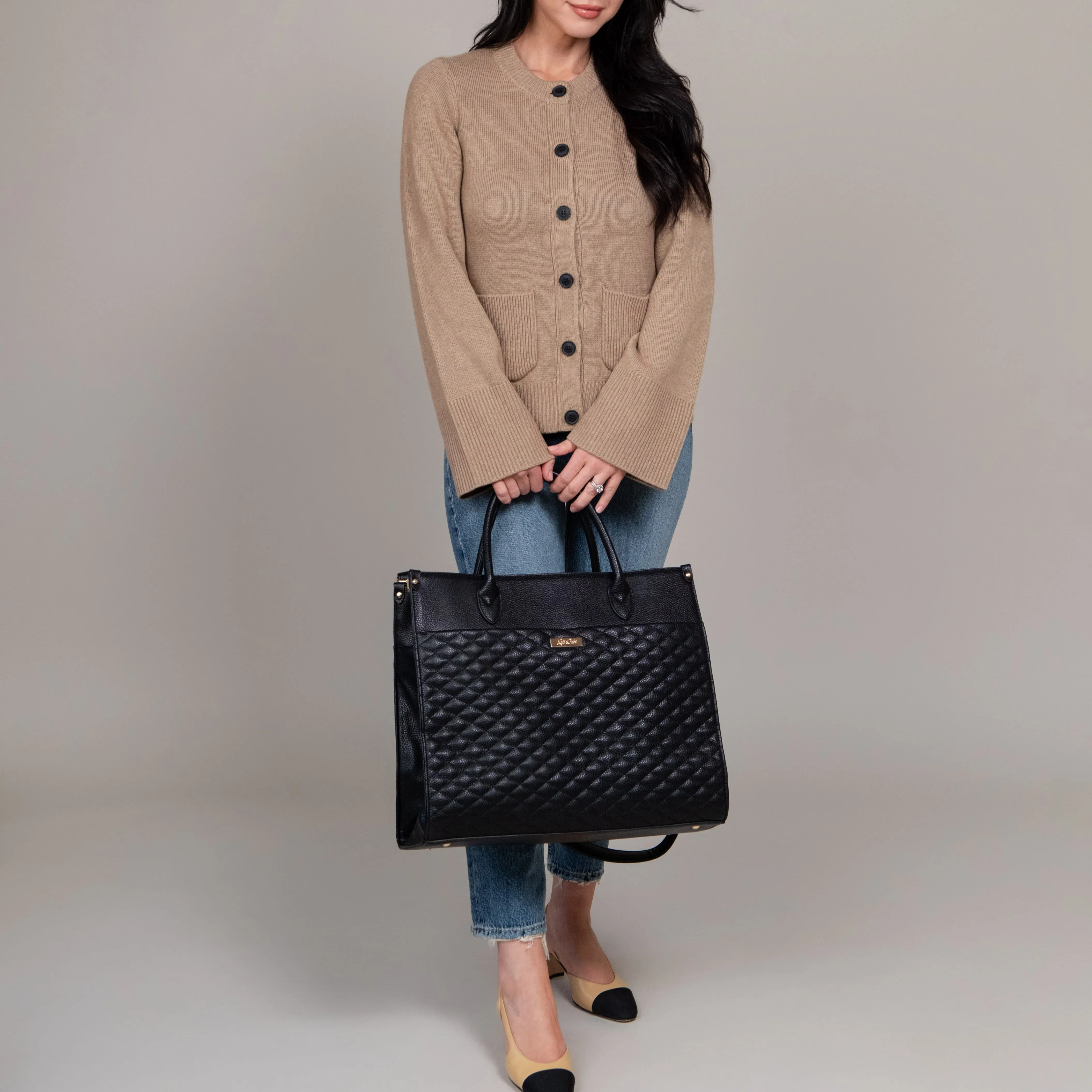 Monaco Tote Bag | Ebony Black - Image 9