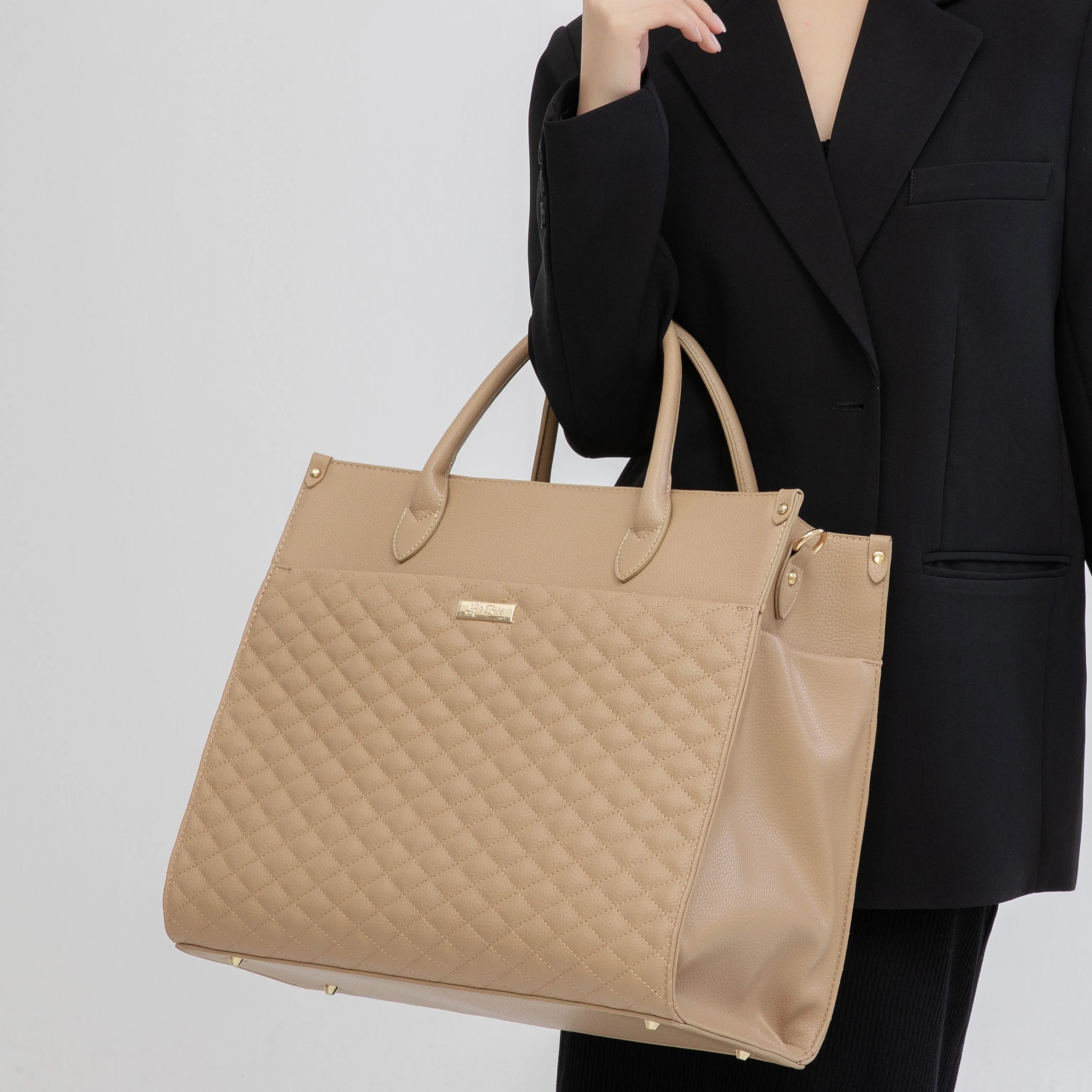 Monaco Tote Bag | Latte Brown - Image 11