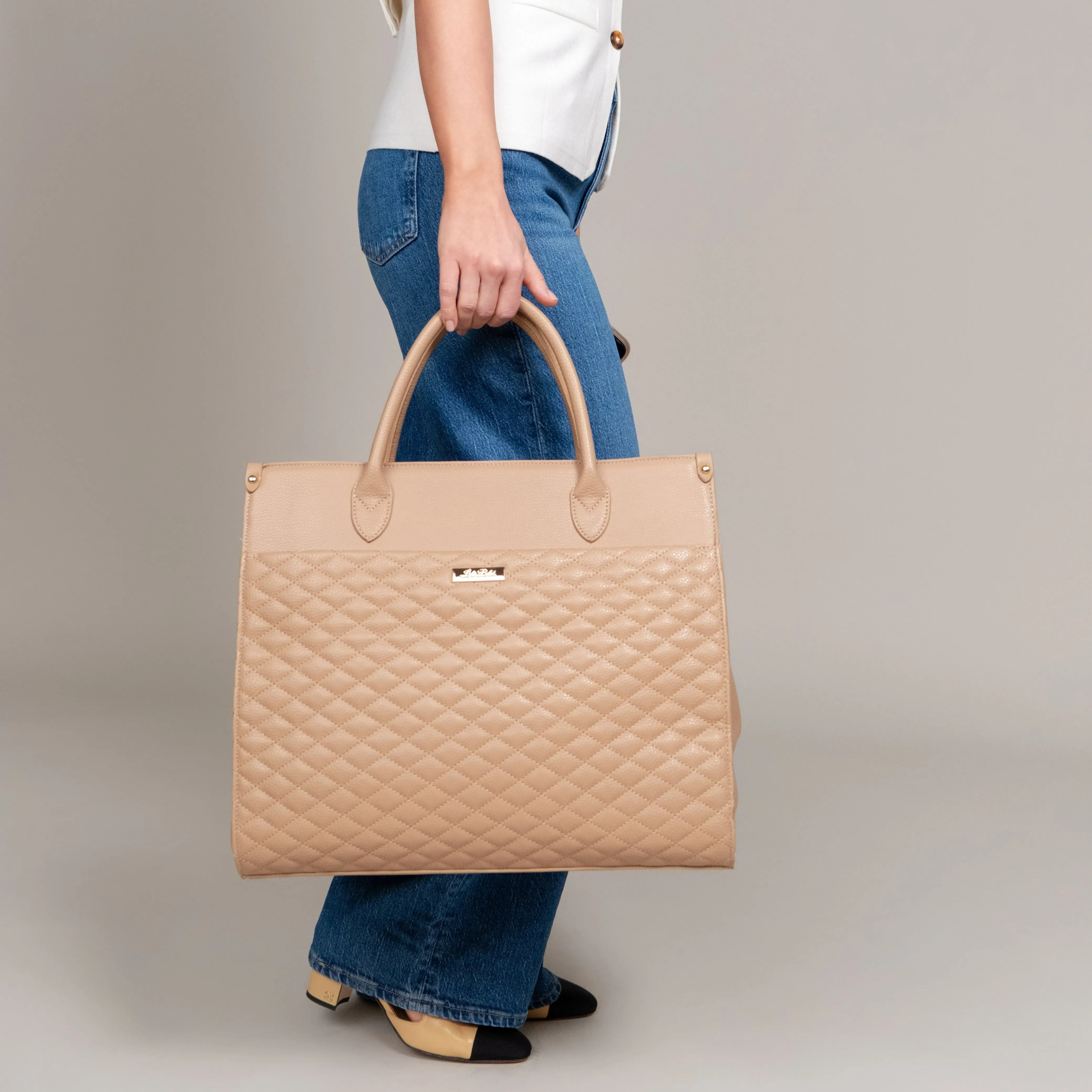 Monaco Tote Bag | Latte Brown - Image 12