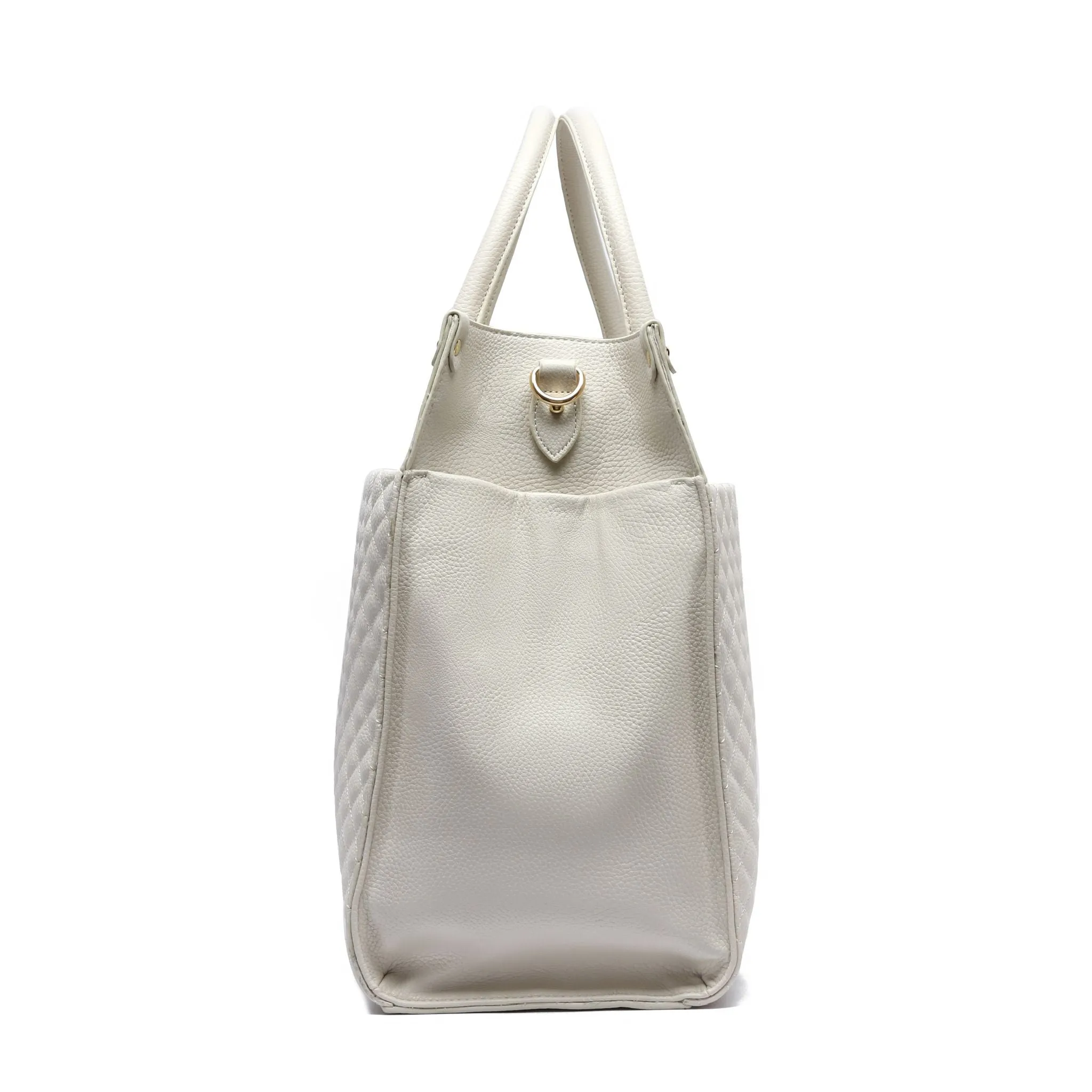 Monaco Tote Bag | Pearl White - Image 7