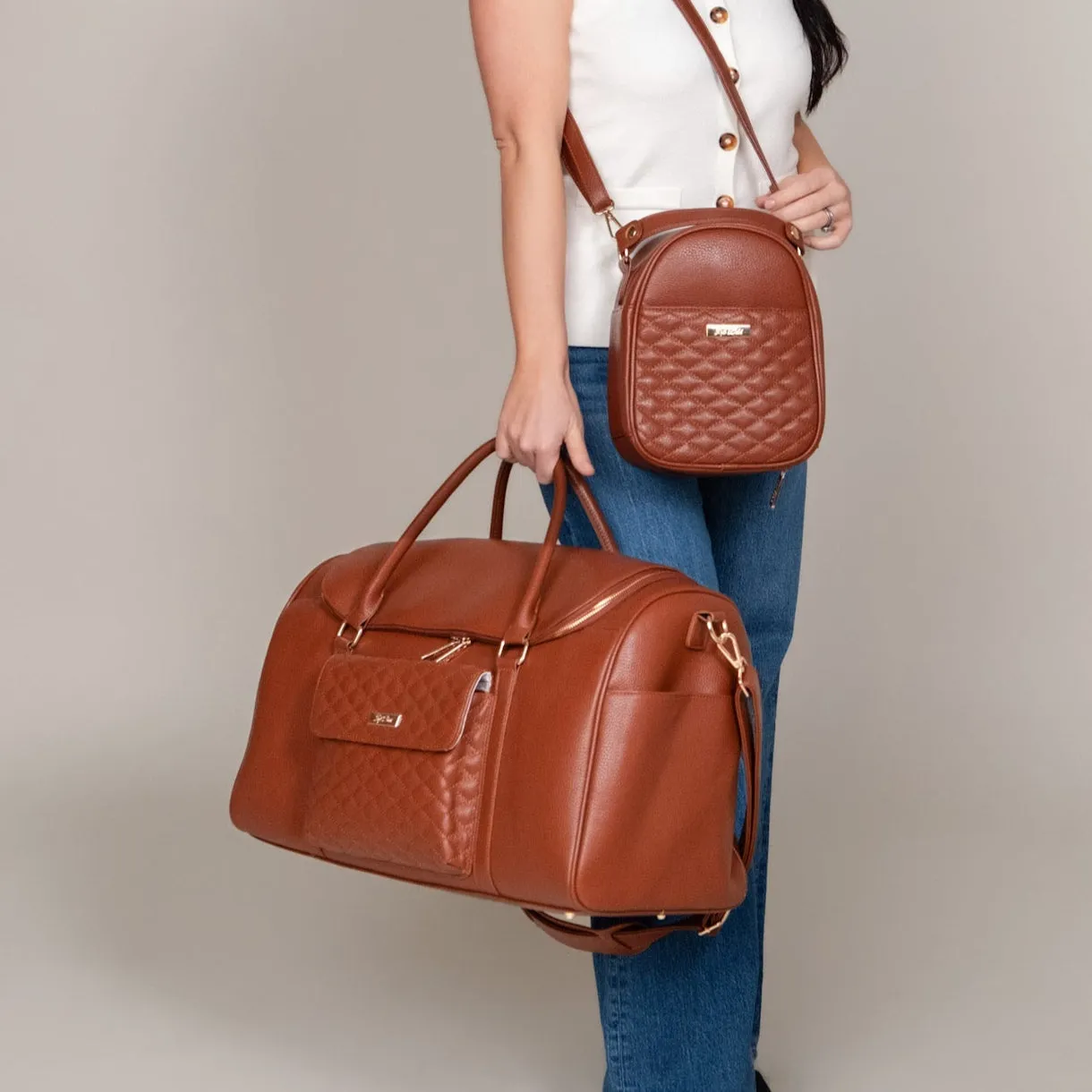 Monaco Travel Bag | Caramel Brown - Image 10