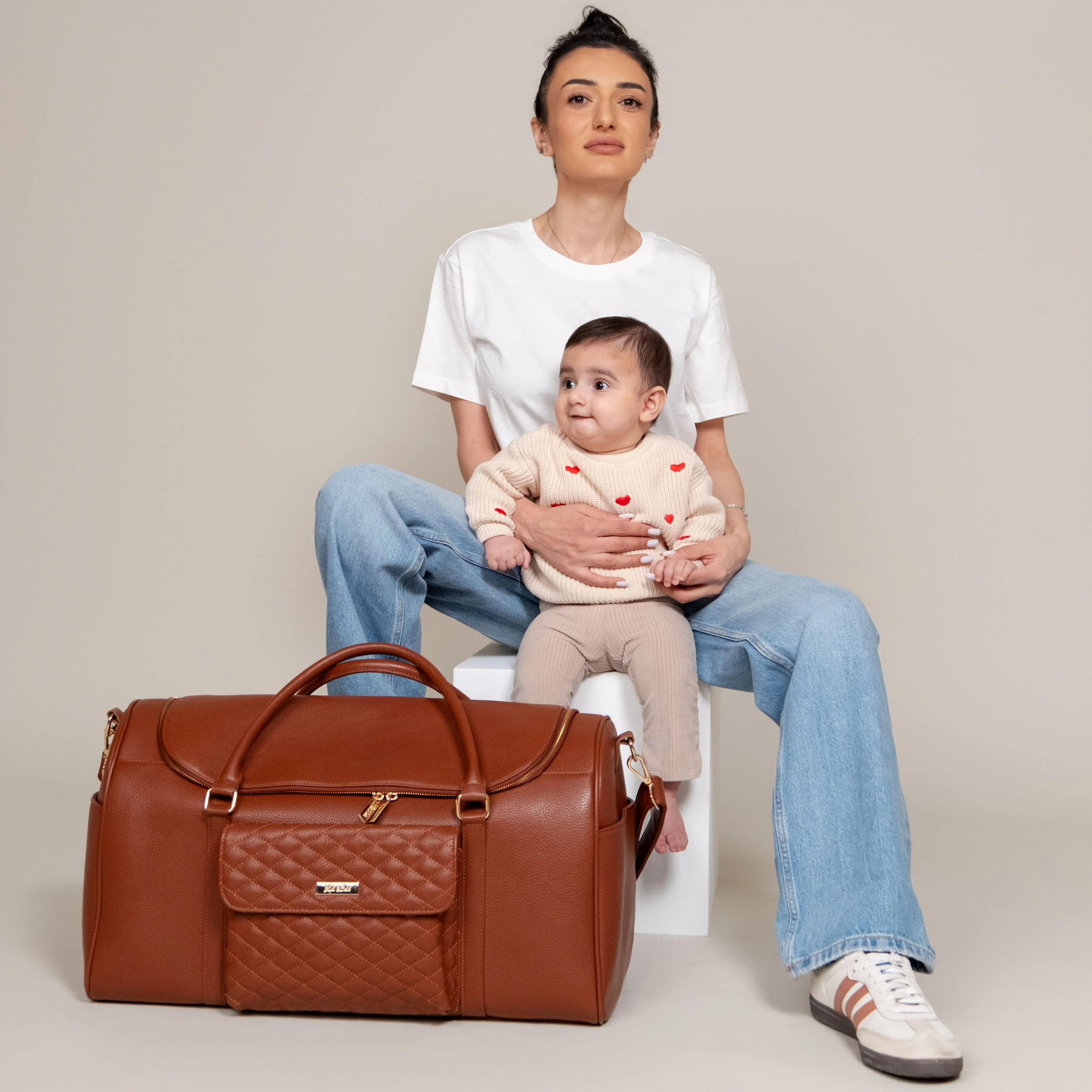 Monaco Travel Bag | Caramel Brown - Image 3