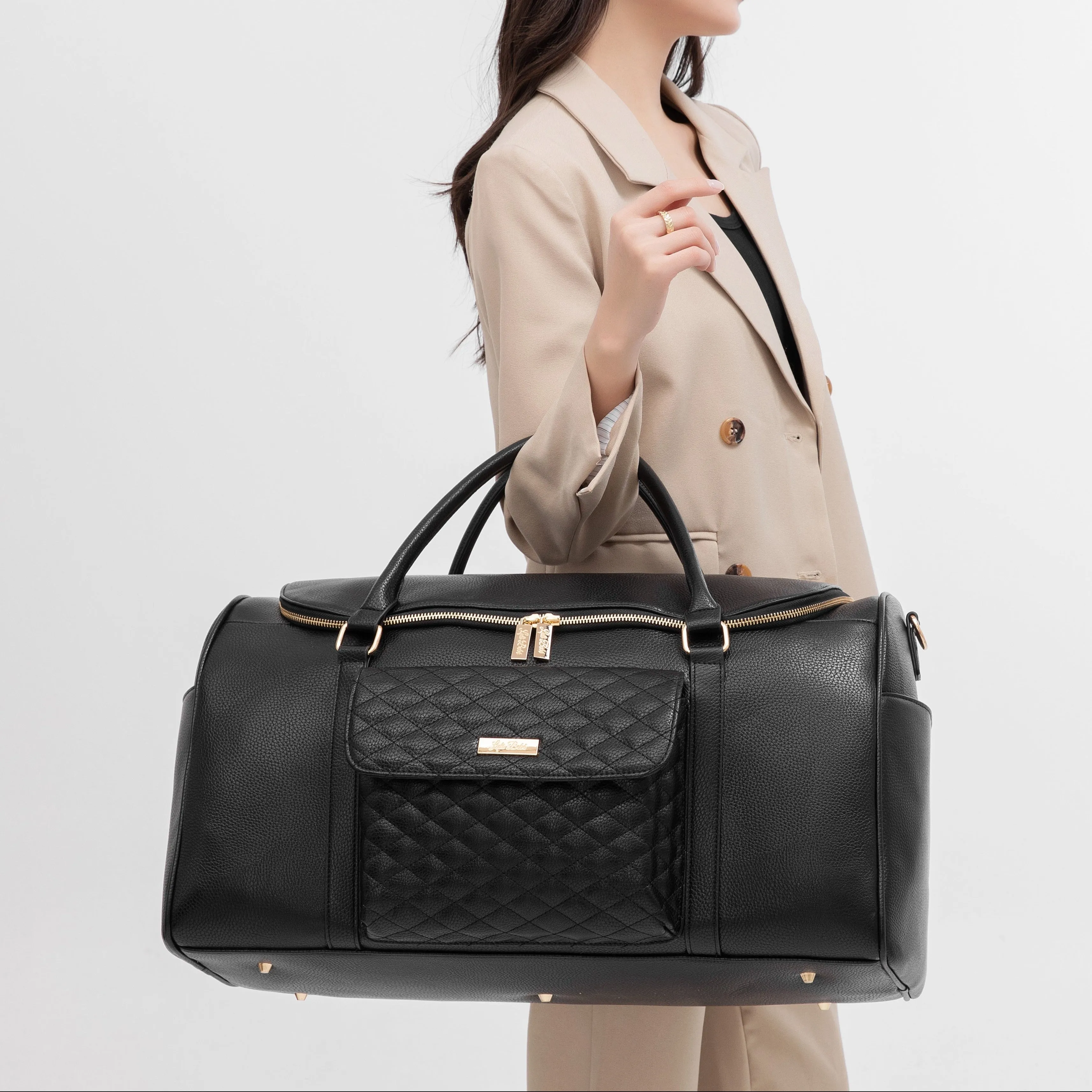 Monaco Travel Bag | Ebony Black - Image 10