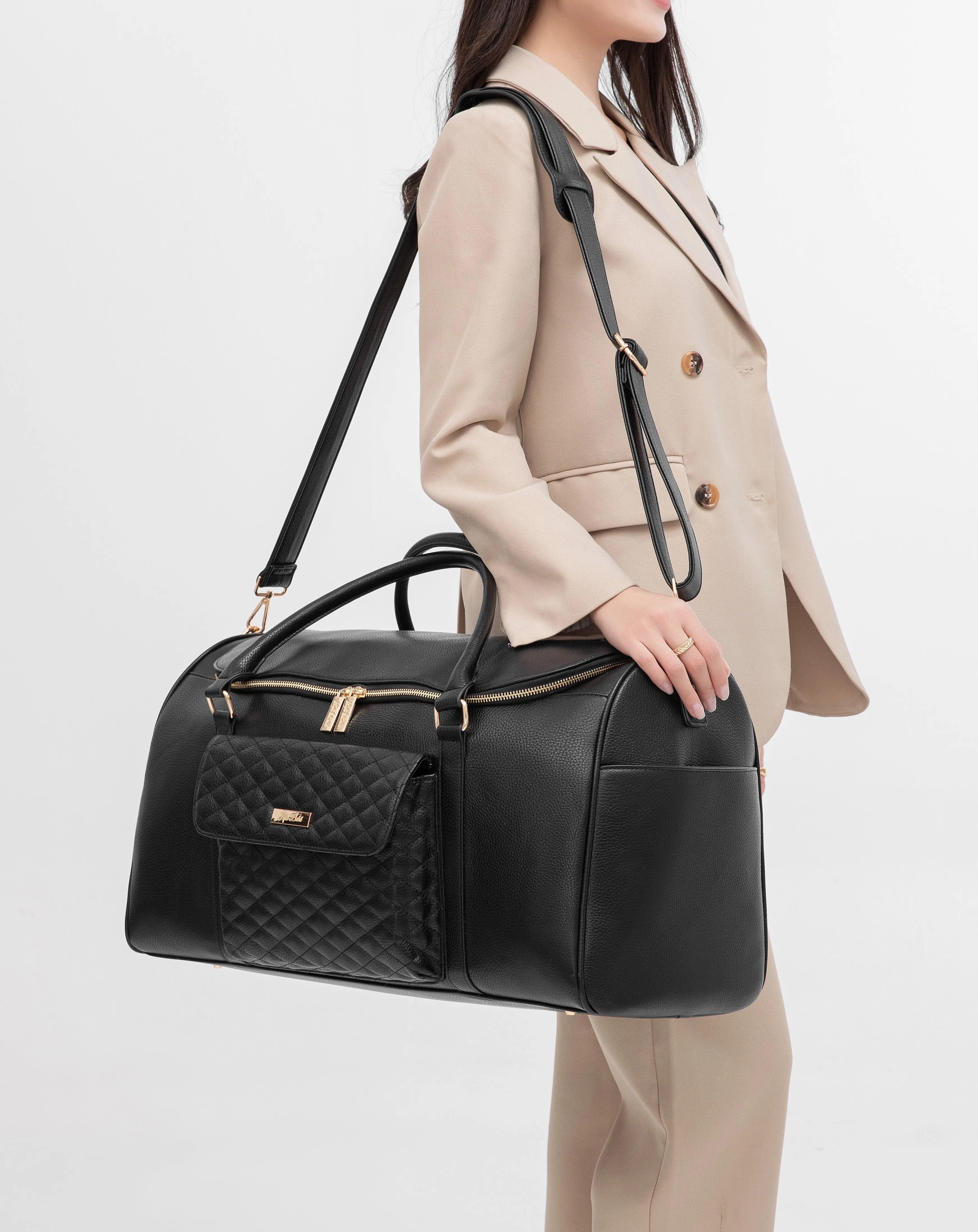 Monaco Travel Bag | Ebony Black - Image 12
