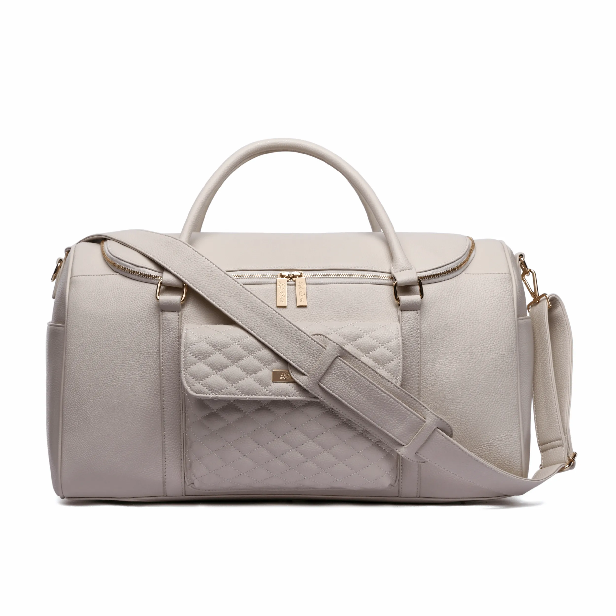 Monaco Travel Duffel Bag | Pearl White - Image 5