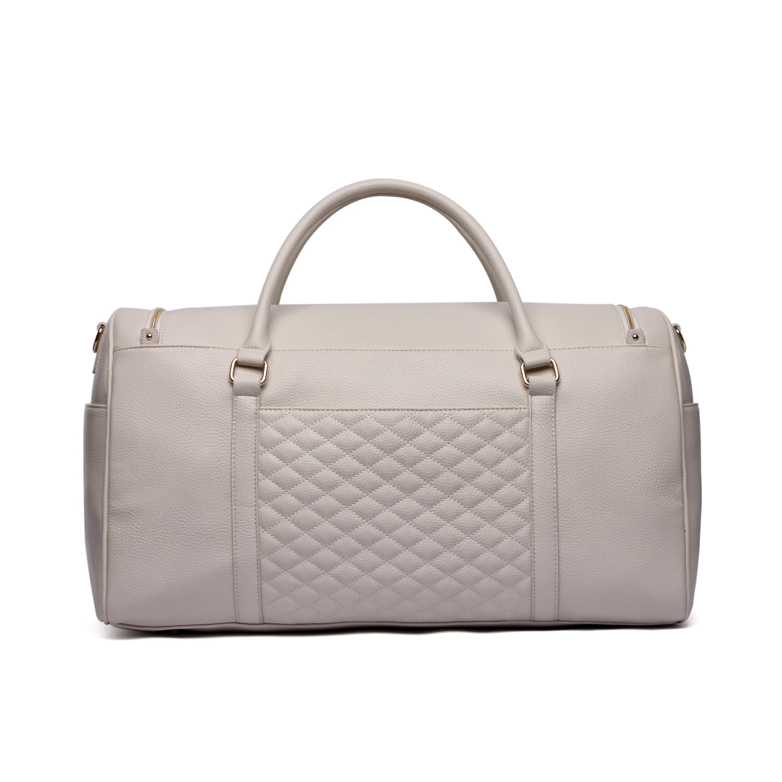 Monaco Travel Duffel Bag | Pearl White - Image 7
