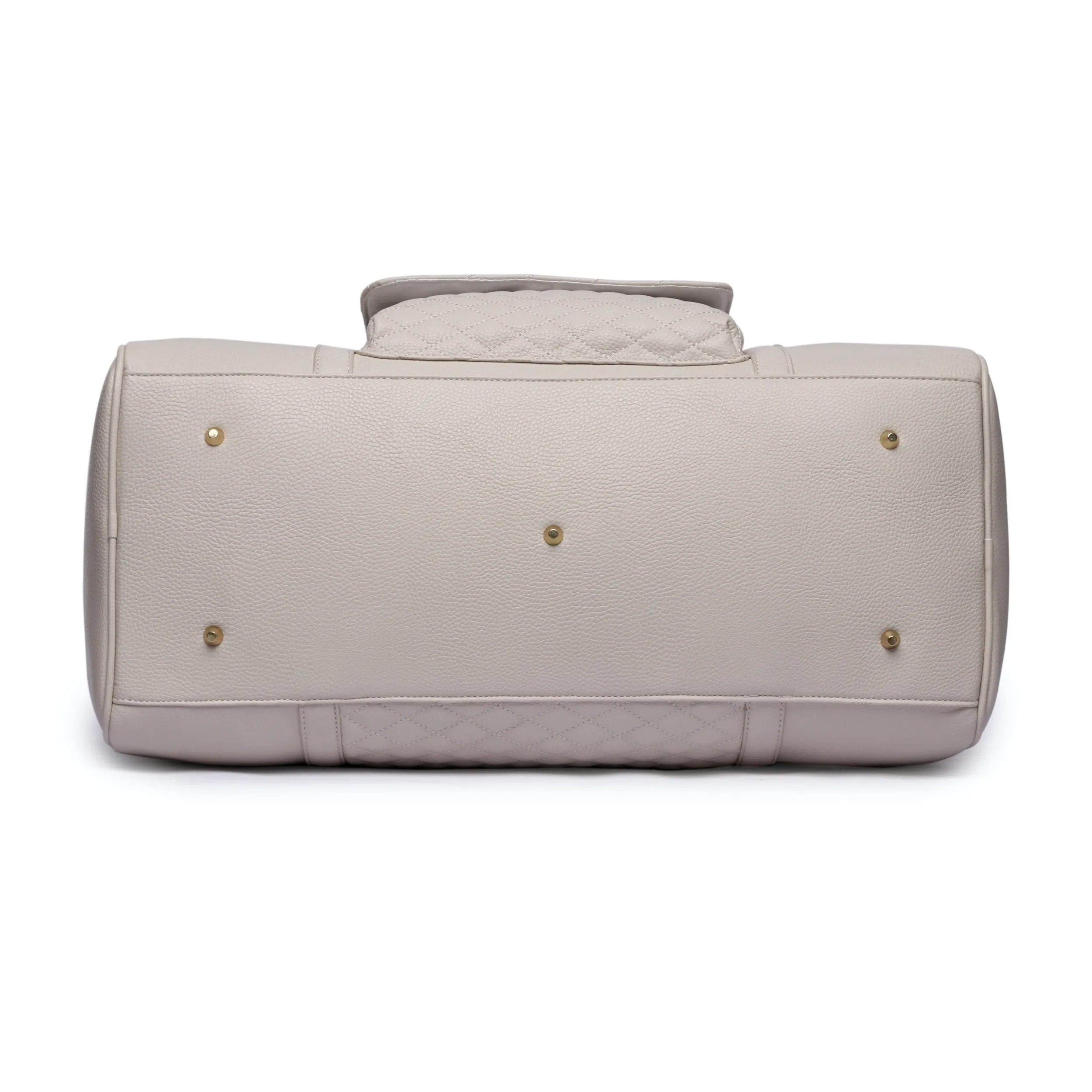 Monaco Travel Duffel Bag | Pearl White - Image 8