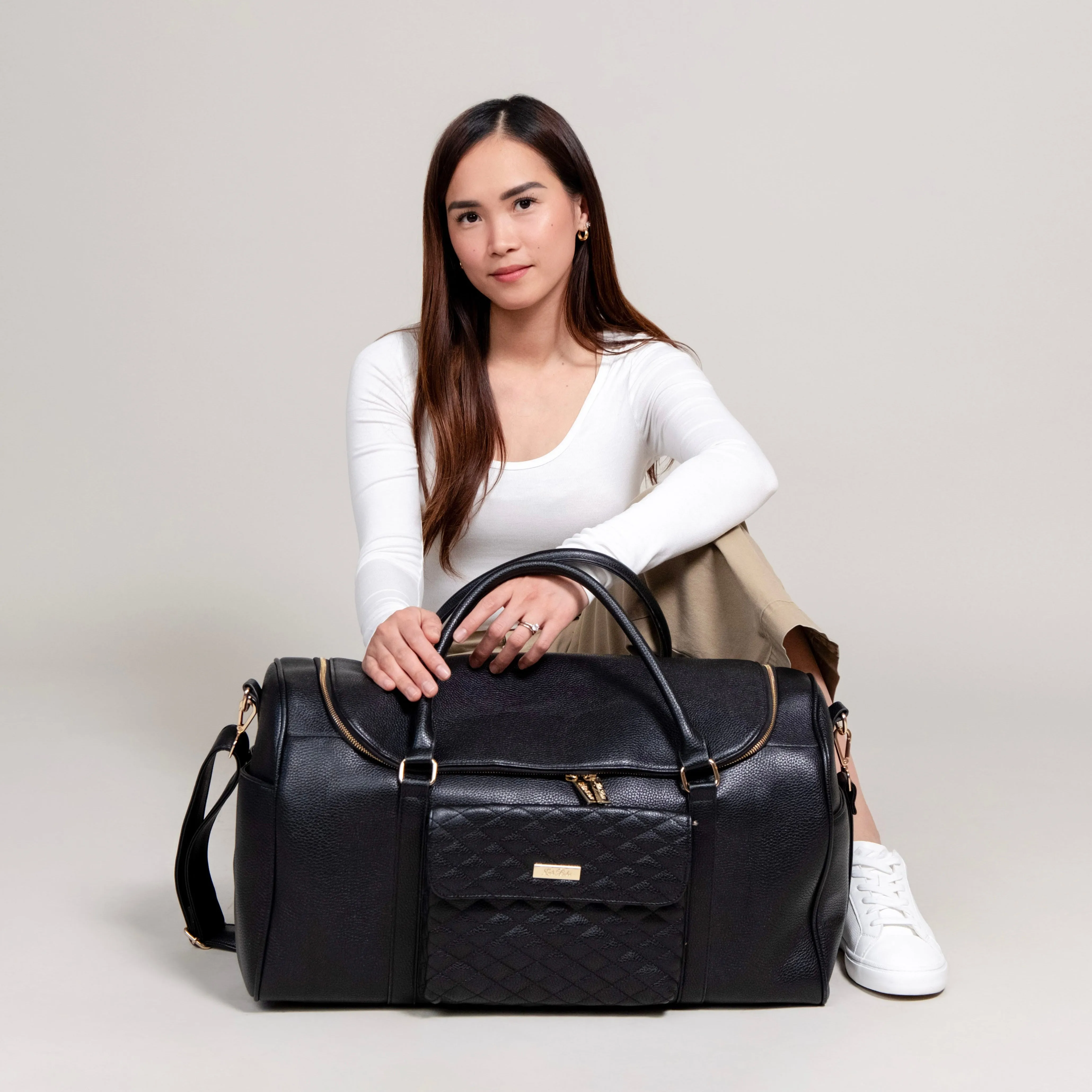 Monaco Travel Bag | Stone Grey - Image 8