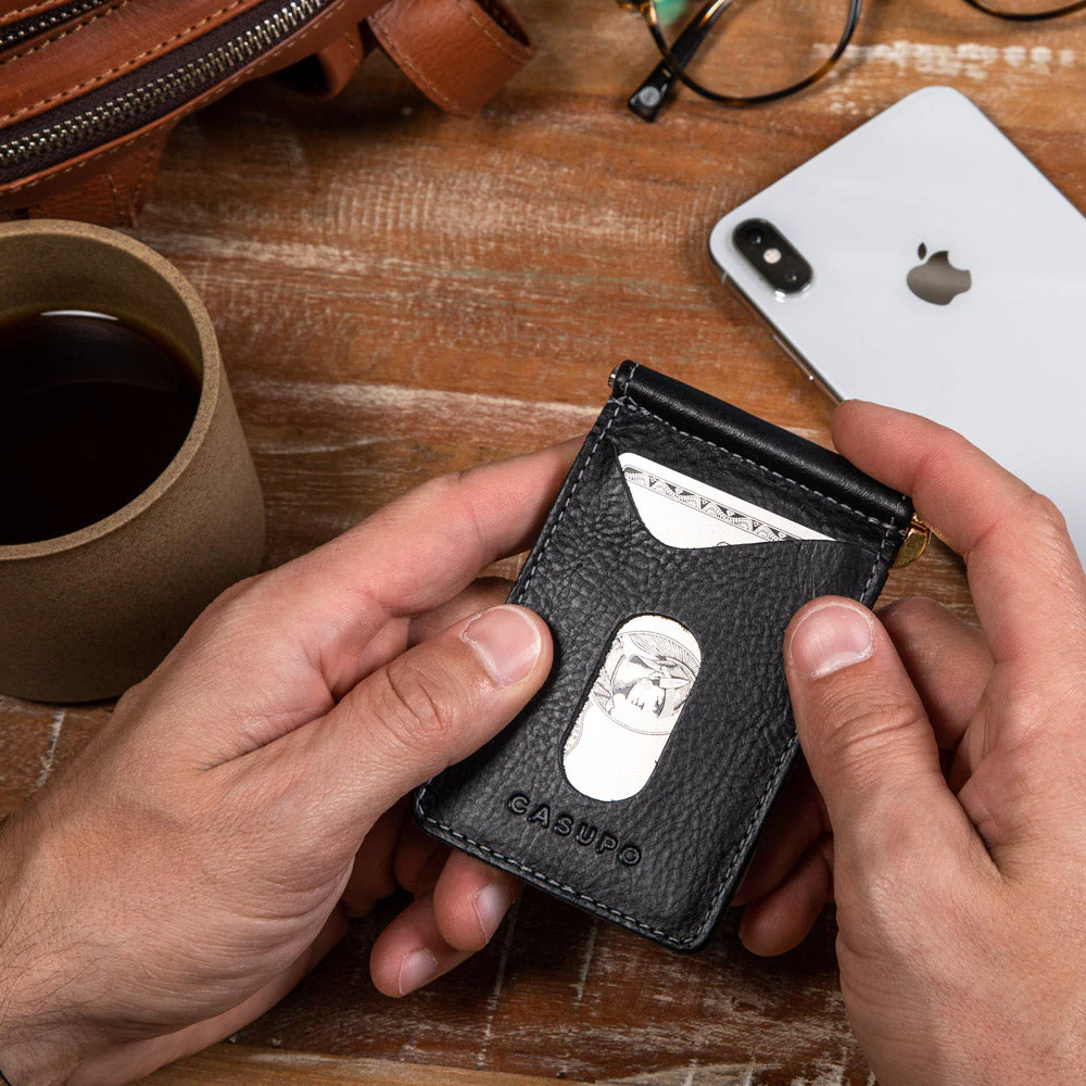 Money Clip Wallet - Black - Image 7