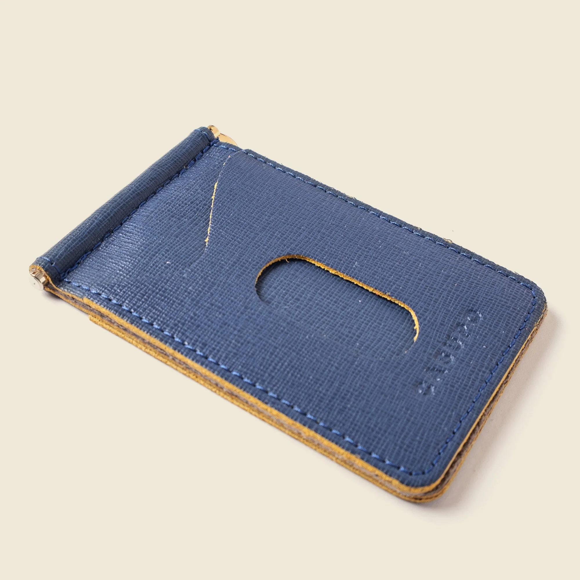 Money Clip Wallet - Blue / Yellow - Image 3