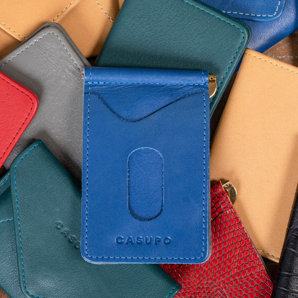 Money Clip Wallet - Cobalt - Image 10