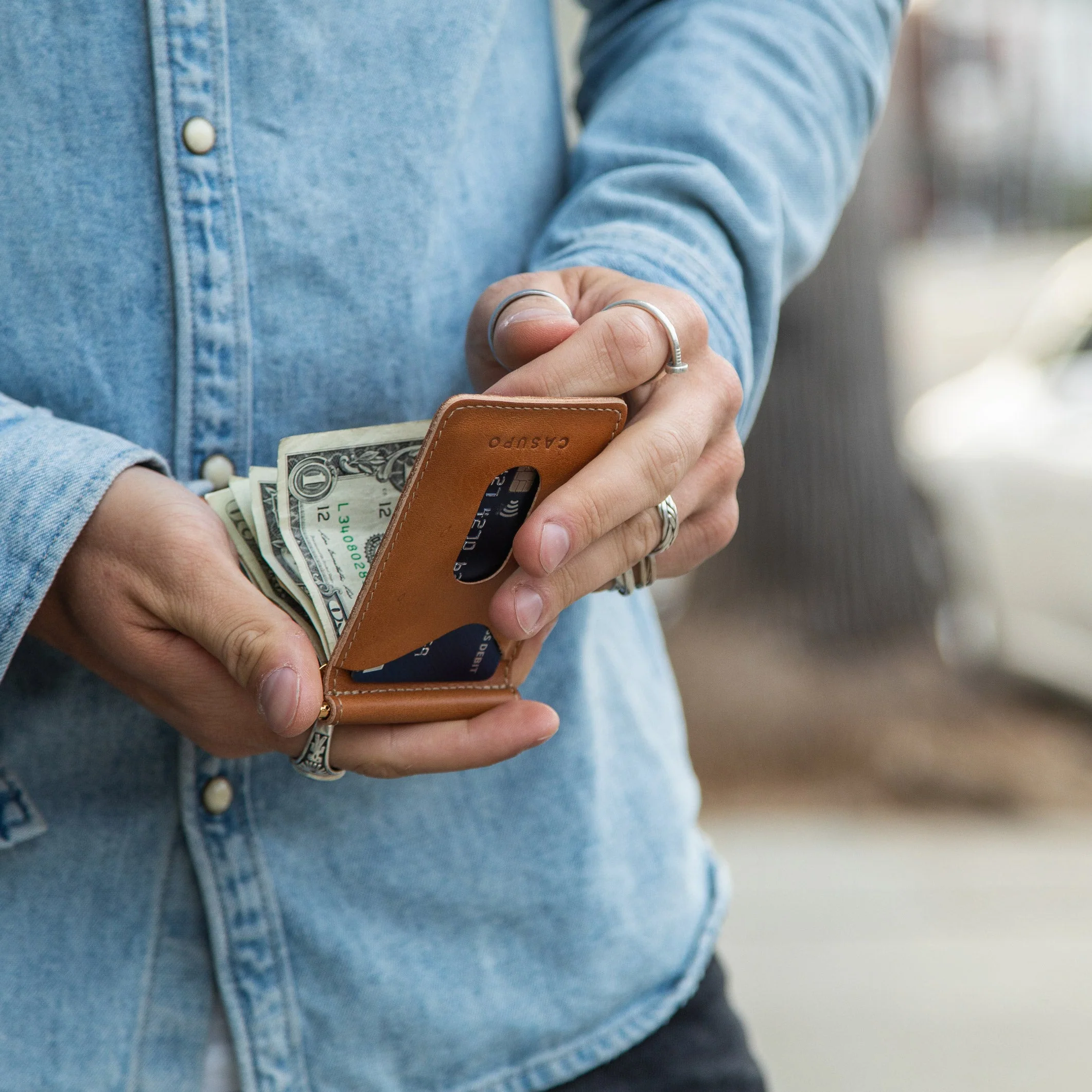 Money Clip Wallet - Natural - Image 15