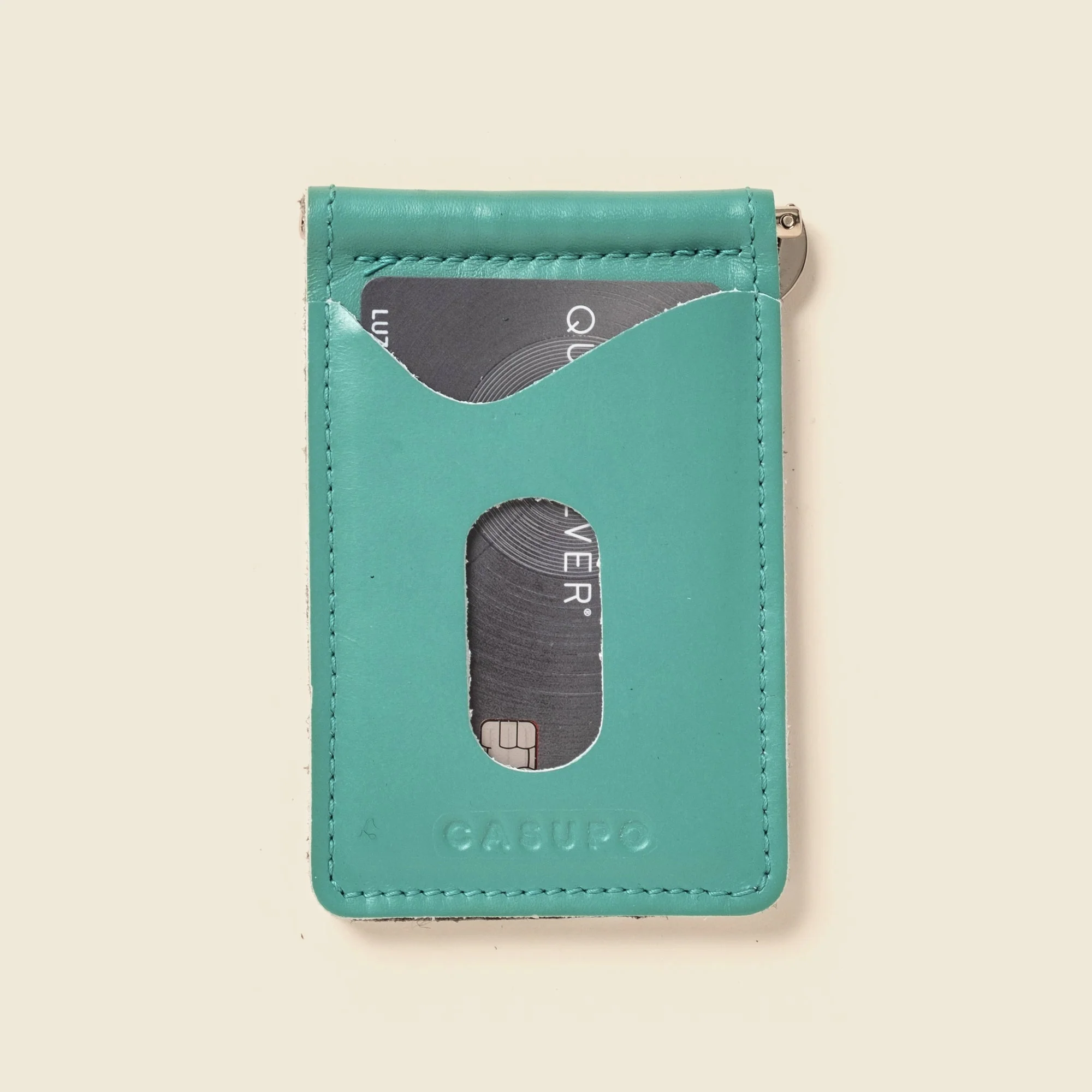 Money Clip Wallet - Teal - Image 3