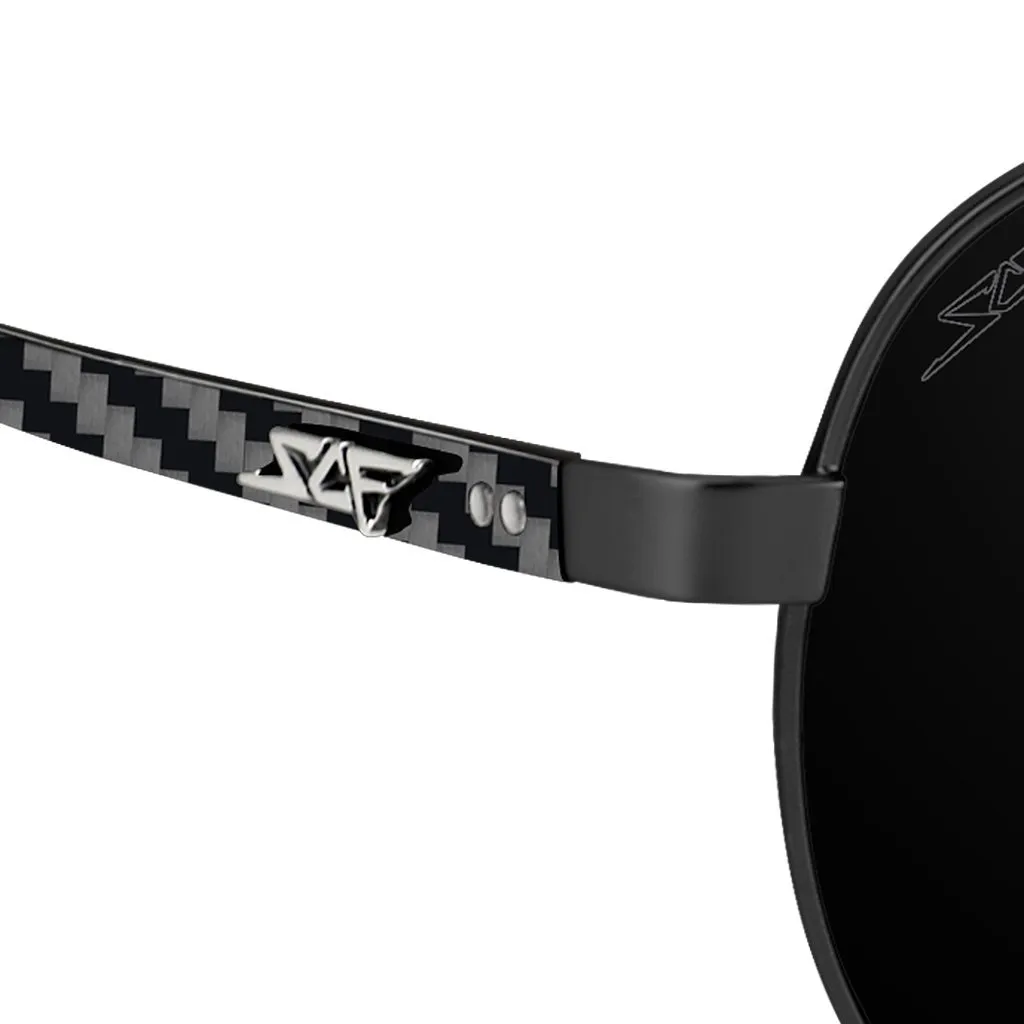 MONTANA Real Carbon Fiber Sunglasses (Polarized Lens | Carbon Fiber Temples | Black) - Image 2