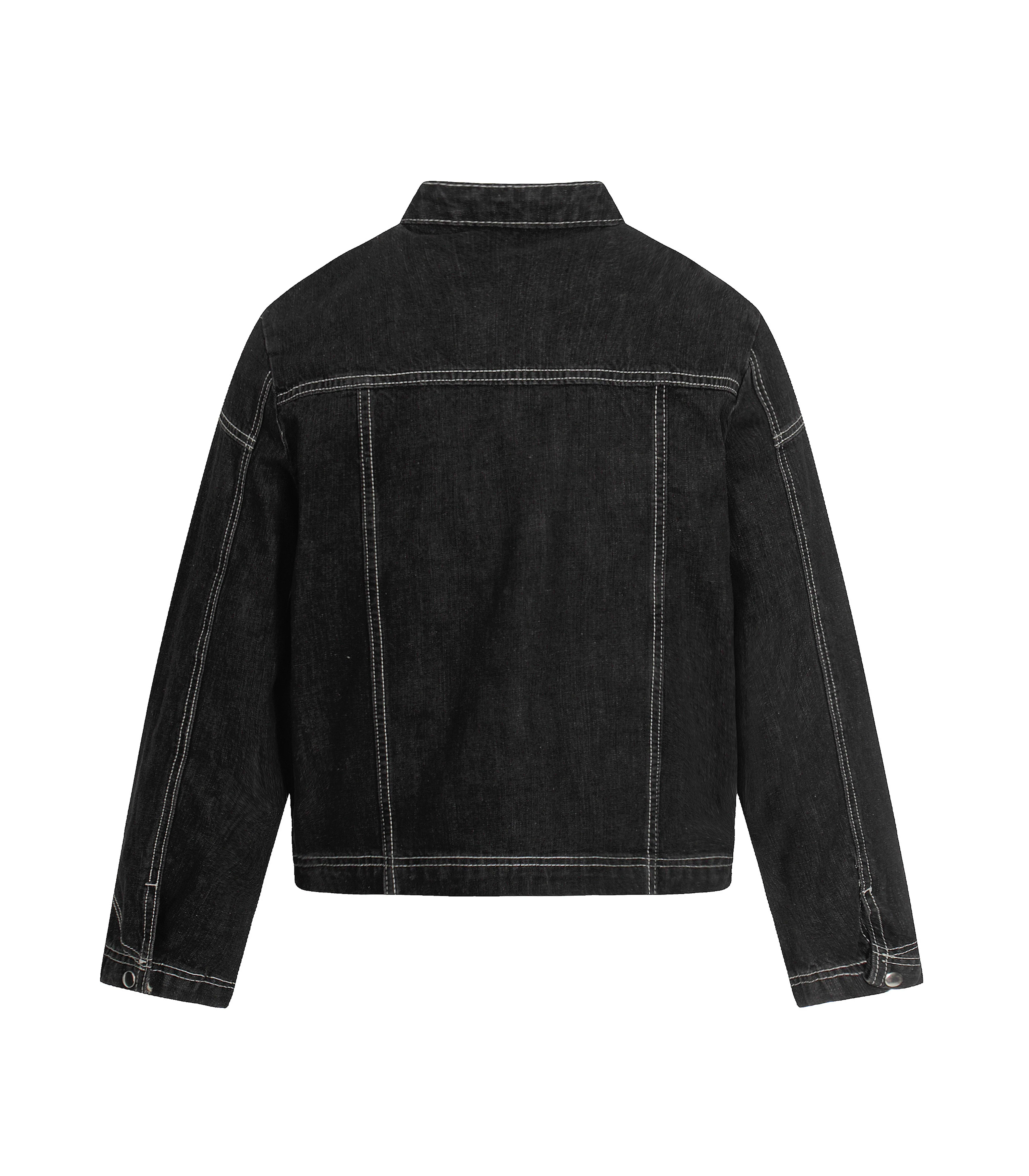MOTO BUCKLE DENIM JACKET - Image 2
